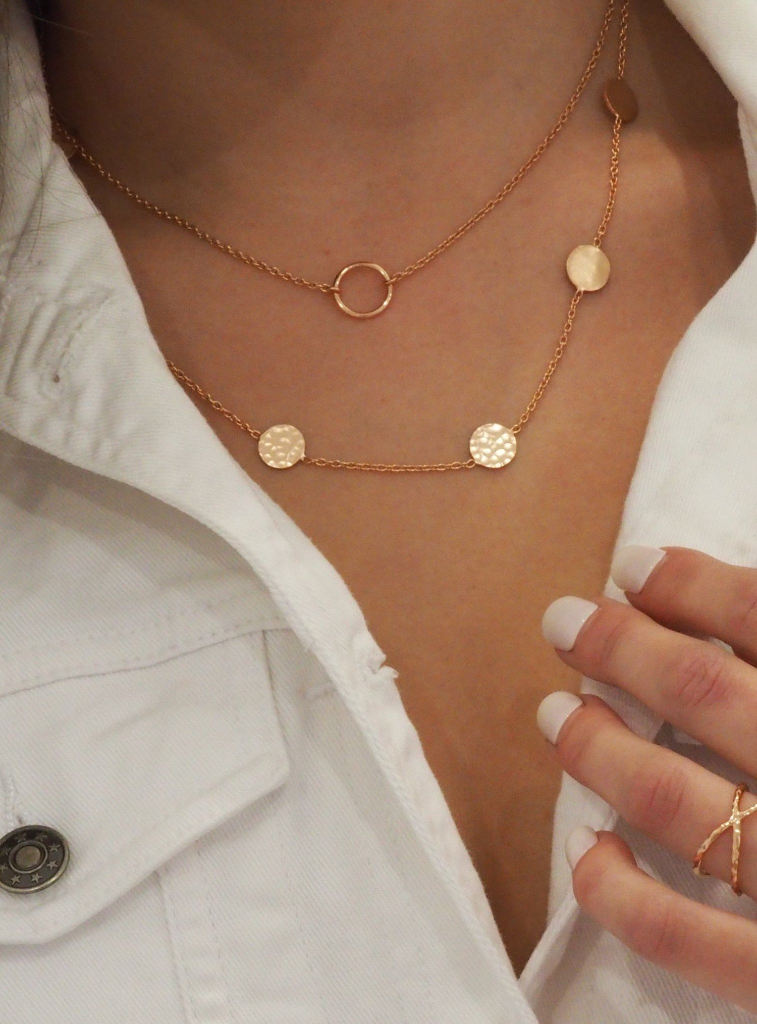 Hope Circle Necklace in Solid 9ct Rose Gold
