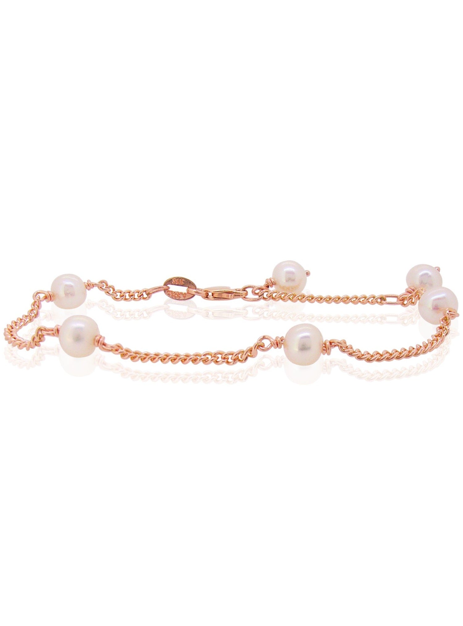Coco Pearl Bracelet in 9ct Rose Gold