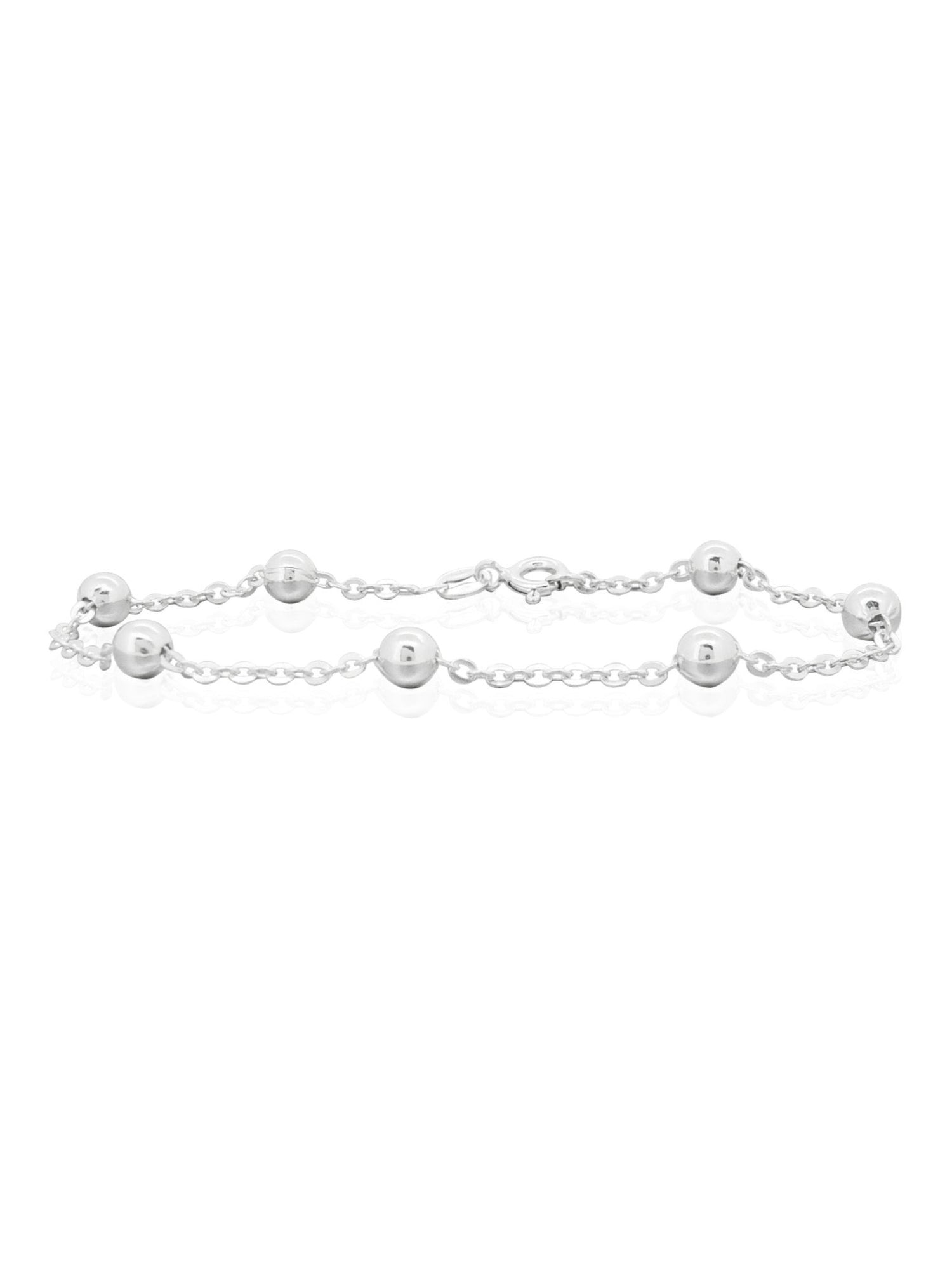 Elise Ball Cable Chain Bracelet Sterling Silver