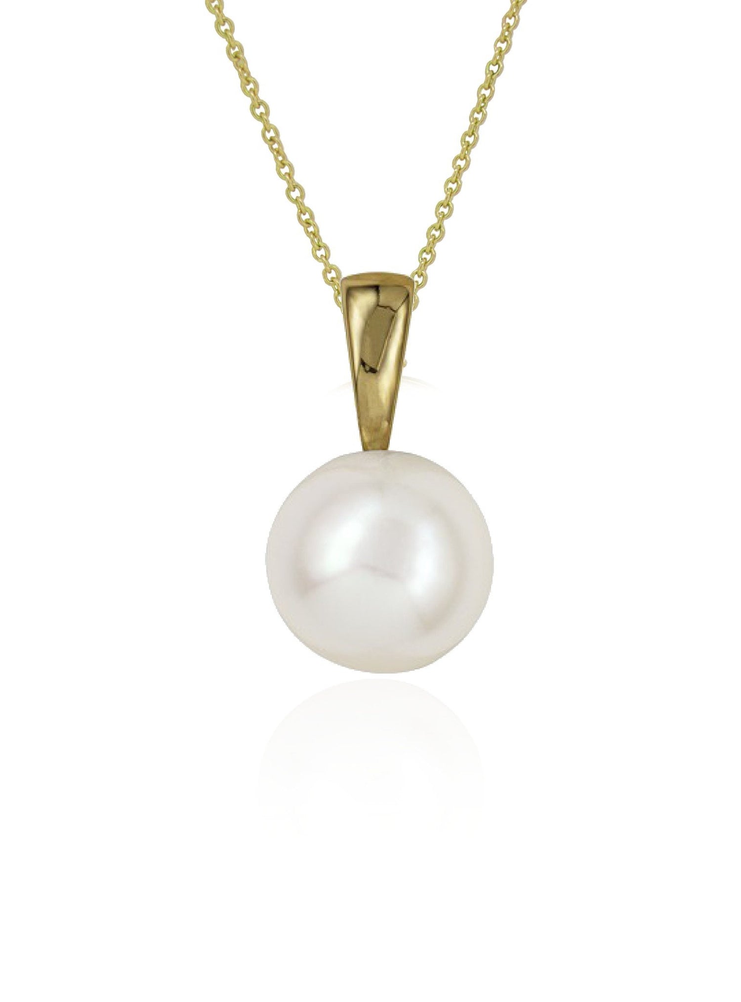 Coco Pearl Solitaire Pendant in 9ct Gold