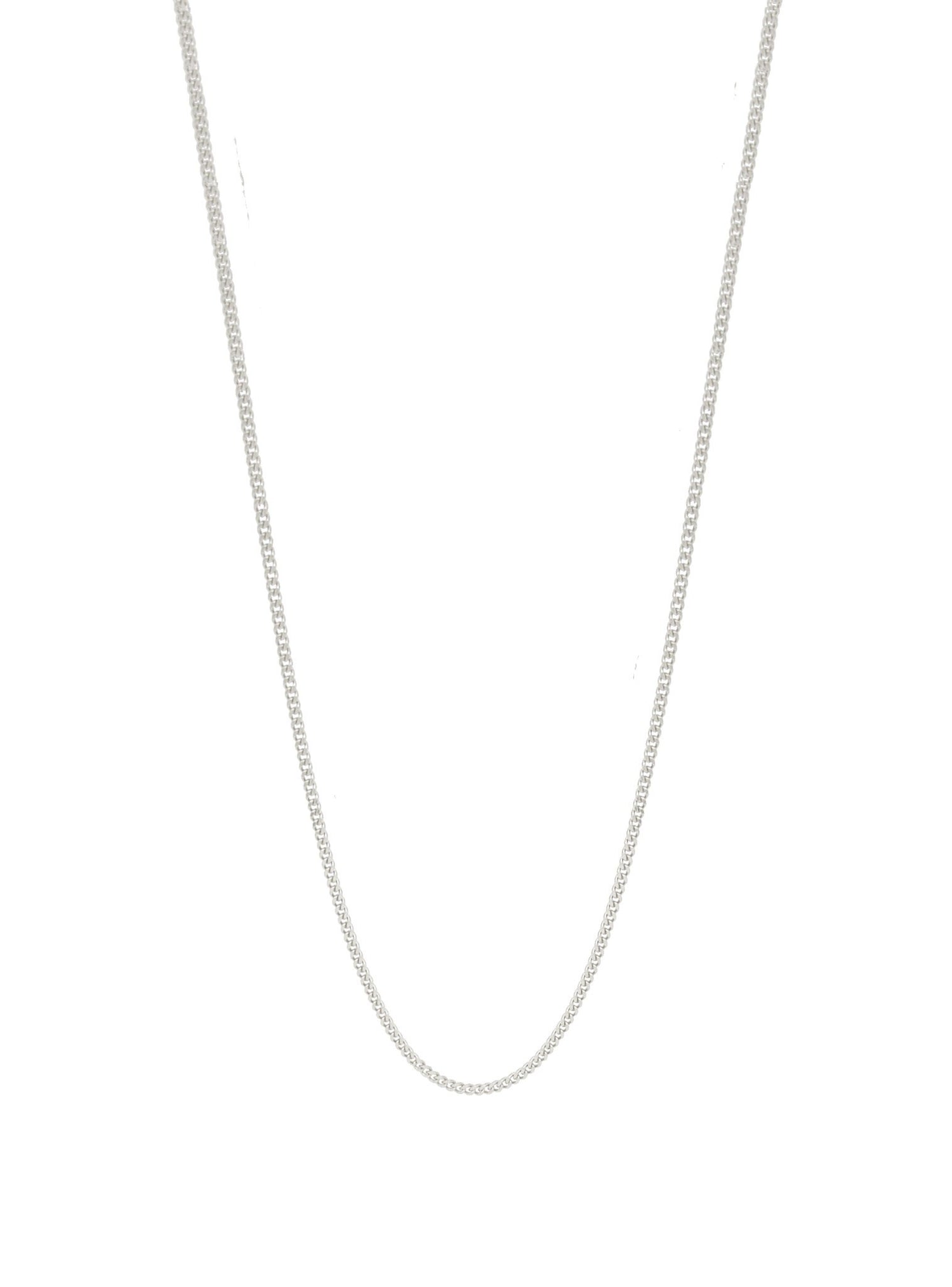 Fine Curb Necklace Chain in 925 Sterling Silver