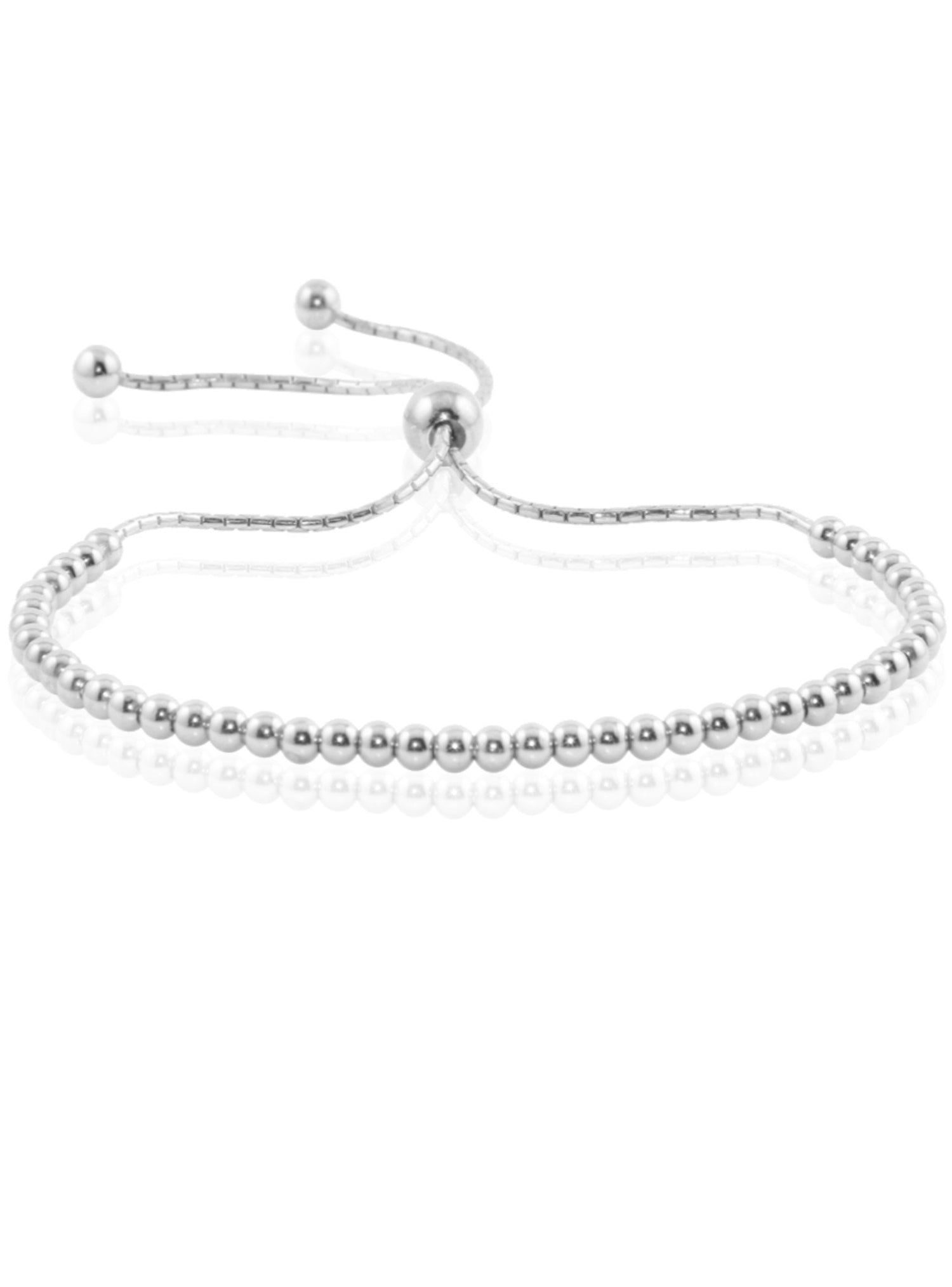 Elise 4mm Ball Bead Bracelet in Sterling Silver