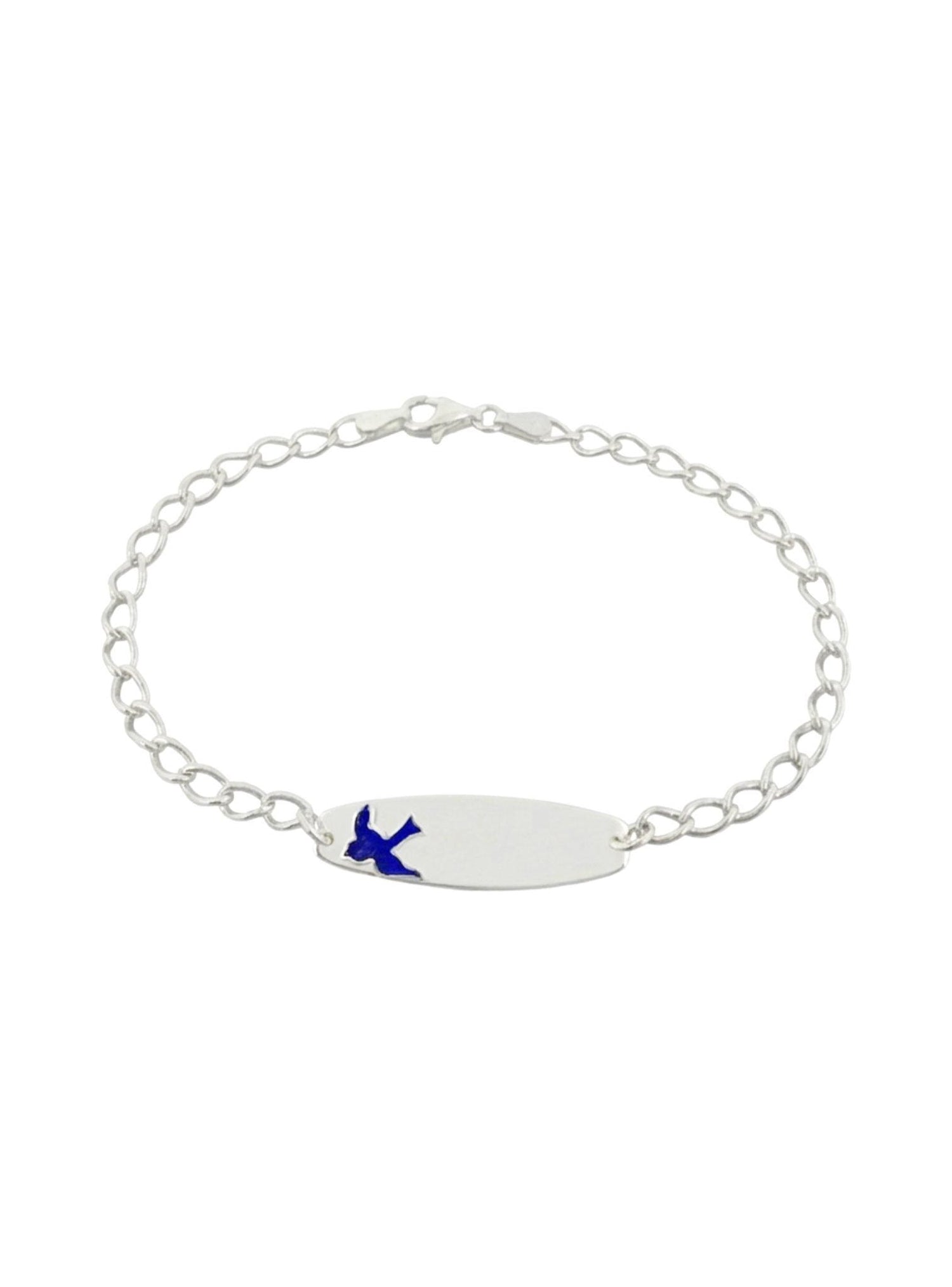 Bluebird Identity Figaro Bracelet in Sterling Silver