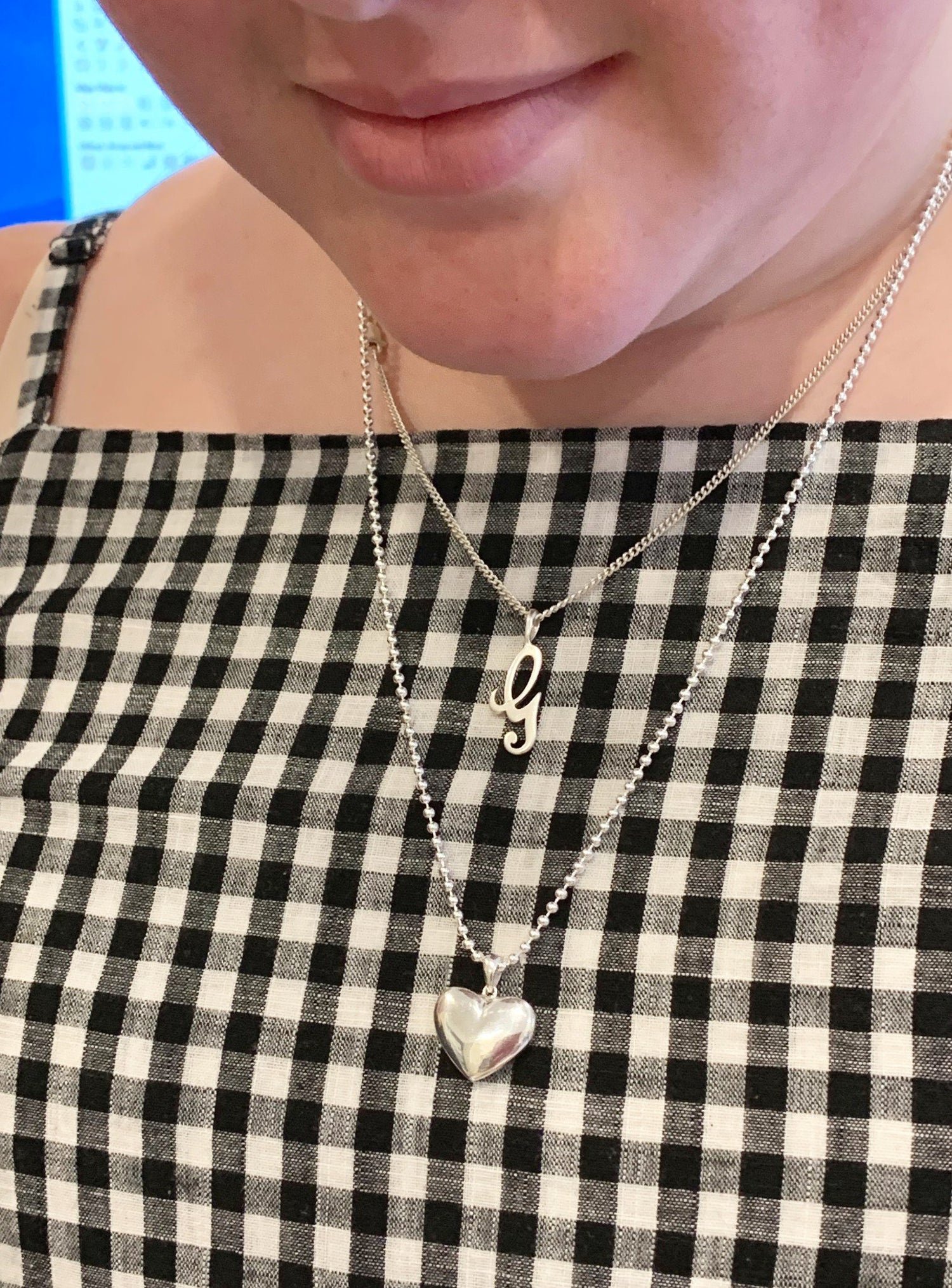 Betty Memorial Heart Pendant Necklace in Sterling Silver