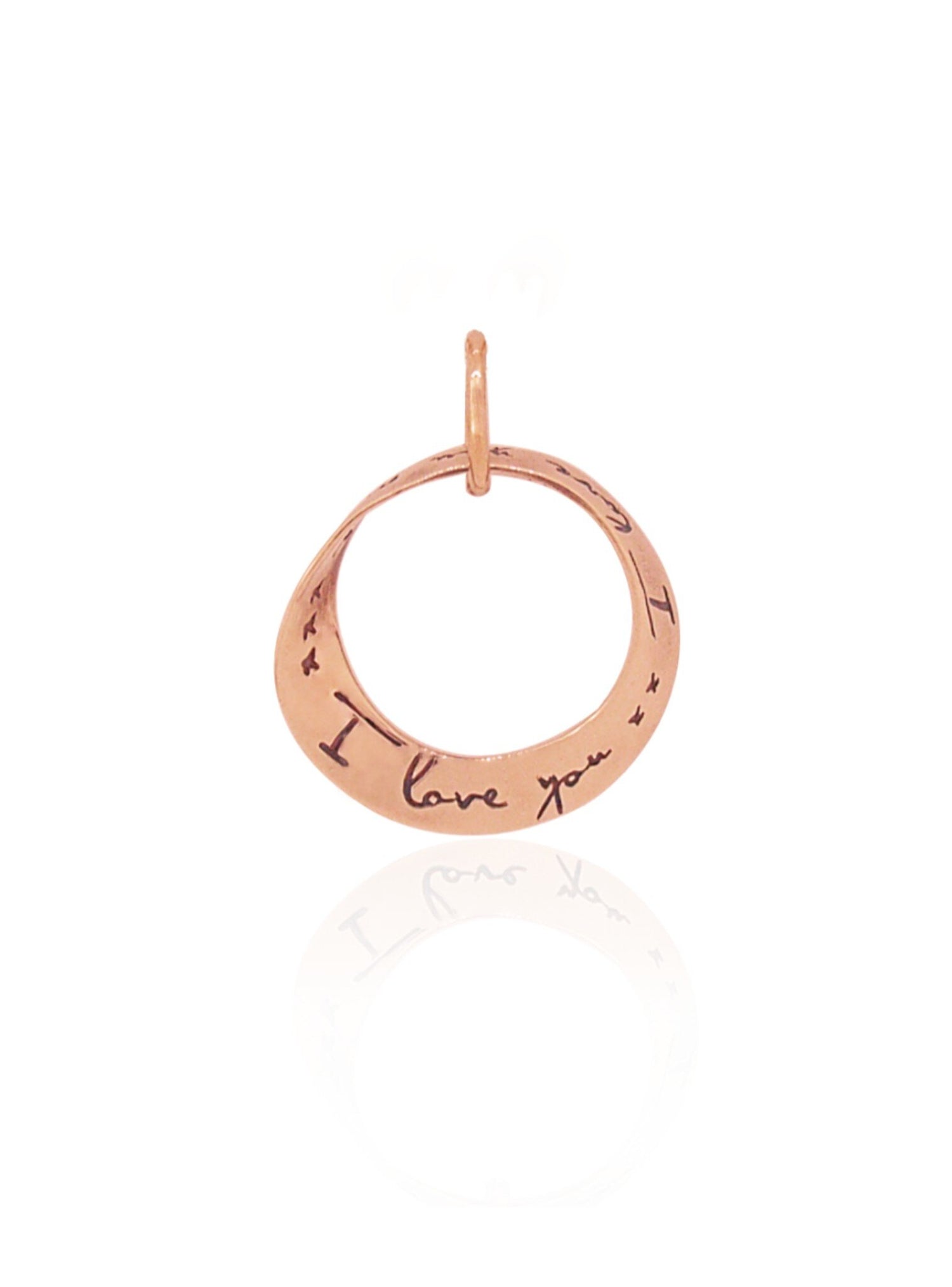 I Love You I Love You More Pendant in 9ct Rose