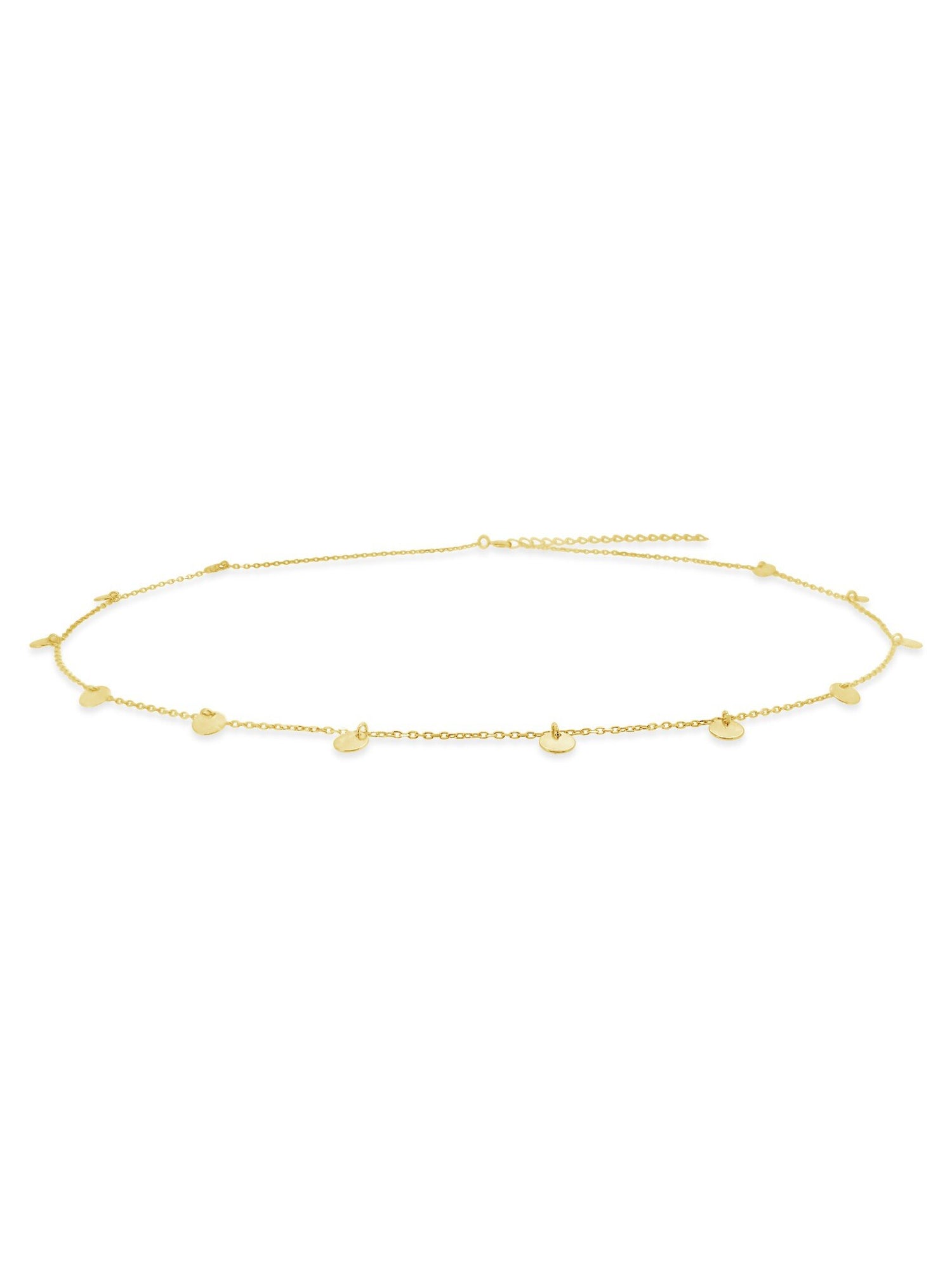 Dakota Mini Disc Coin Necklace in Gold