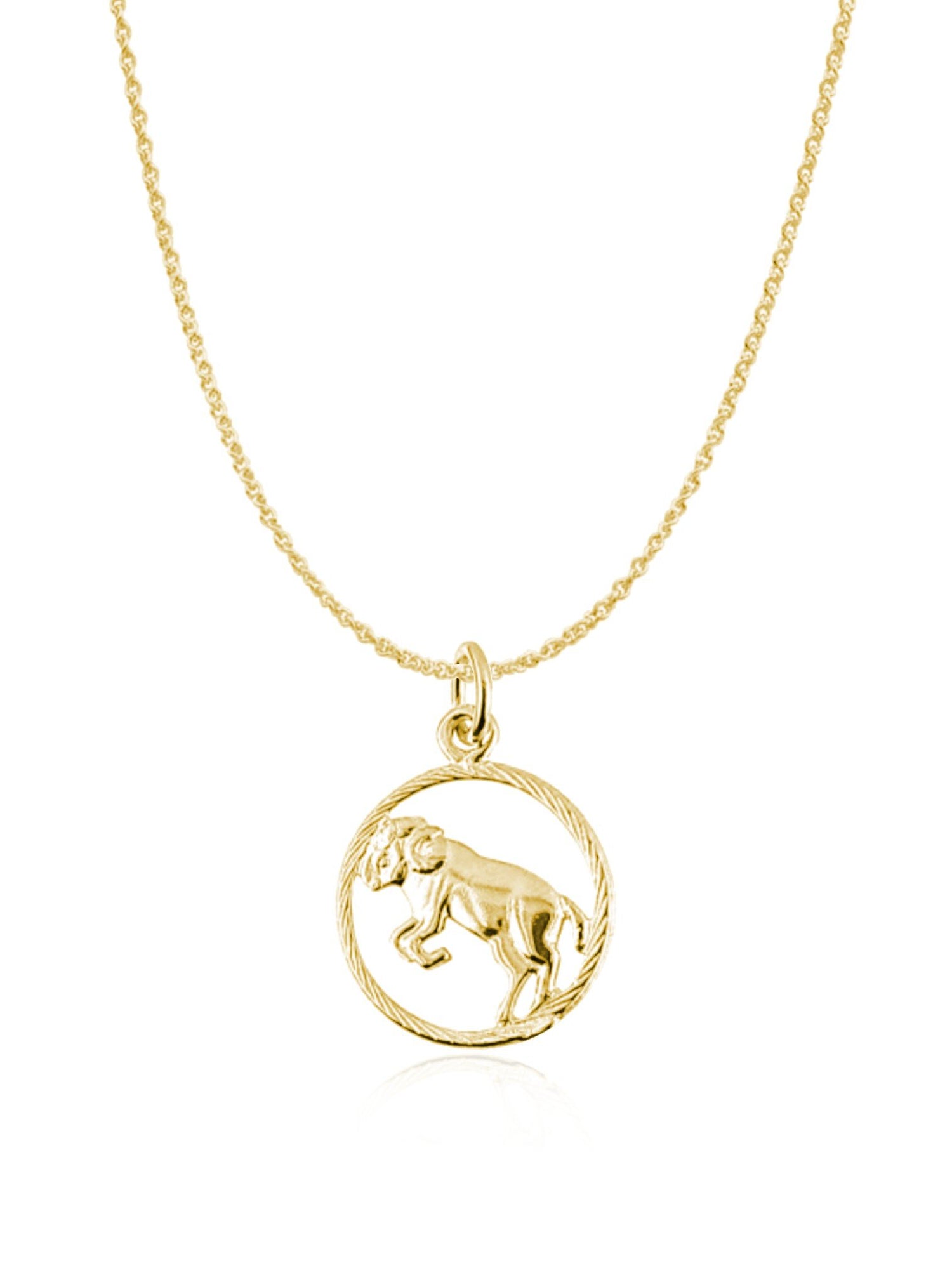 Zodiac Star Sign Charm Necklace in 9ct Gold