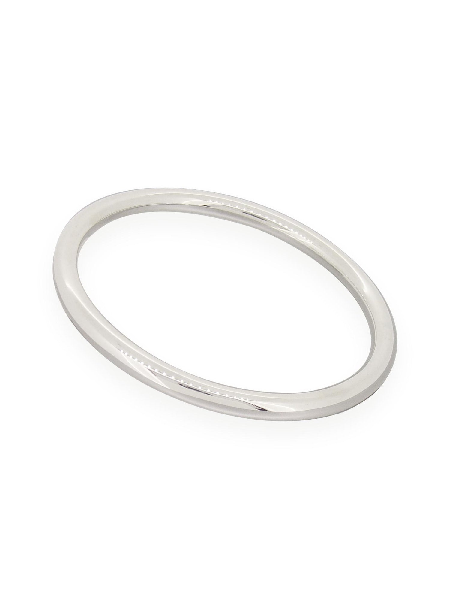Solid Sterling Silver Round Golf Bangle in 5mm