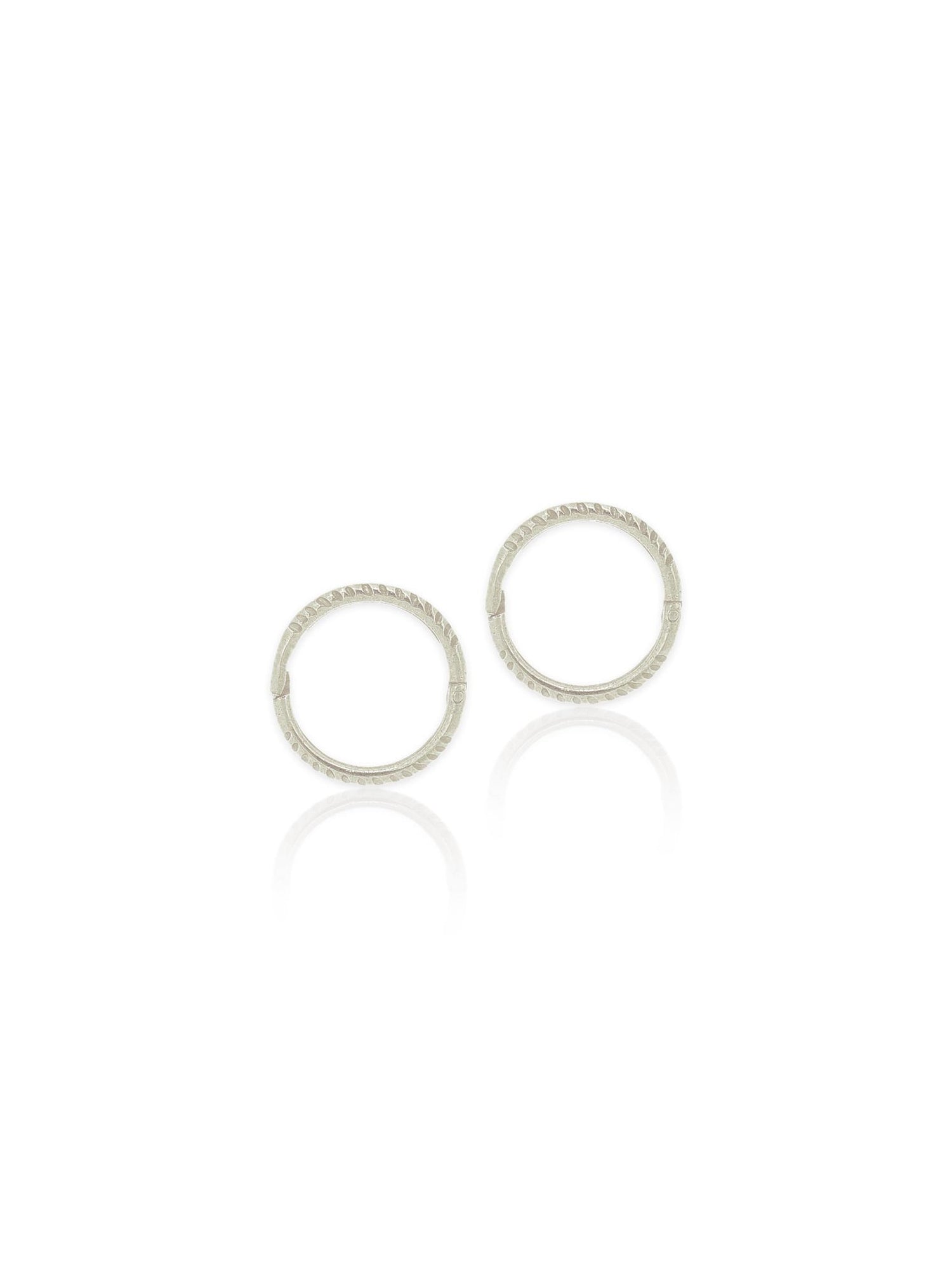 Mini Baby Twist Hinged Sleeper Earrings in Sterling Silver