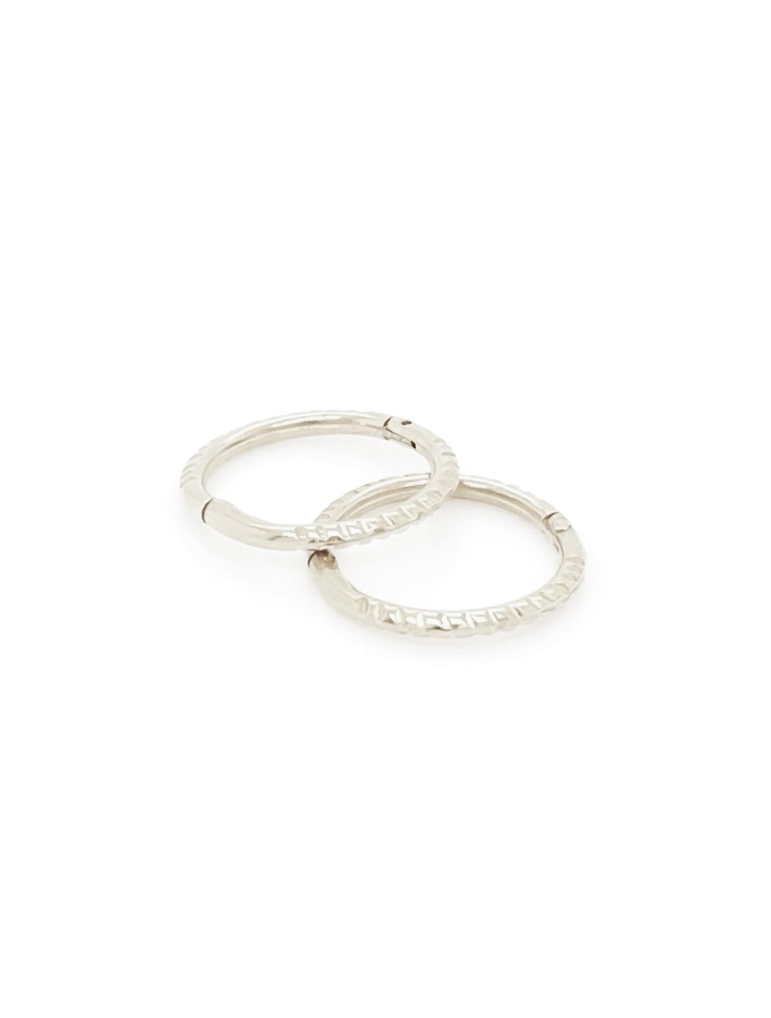 Mini Baby Twist Hinged Sleeper Earrings in Sterling Silver