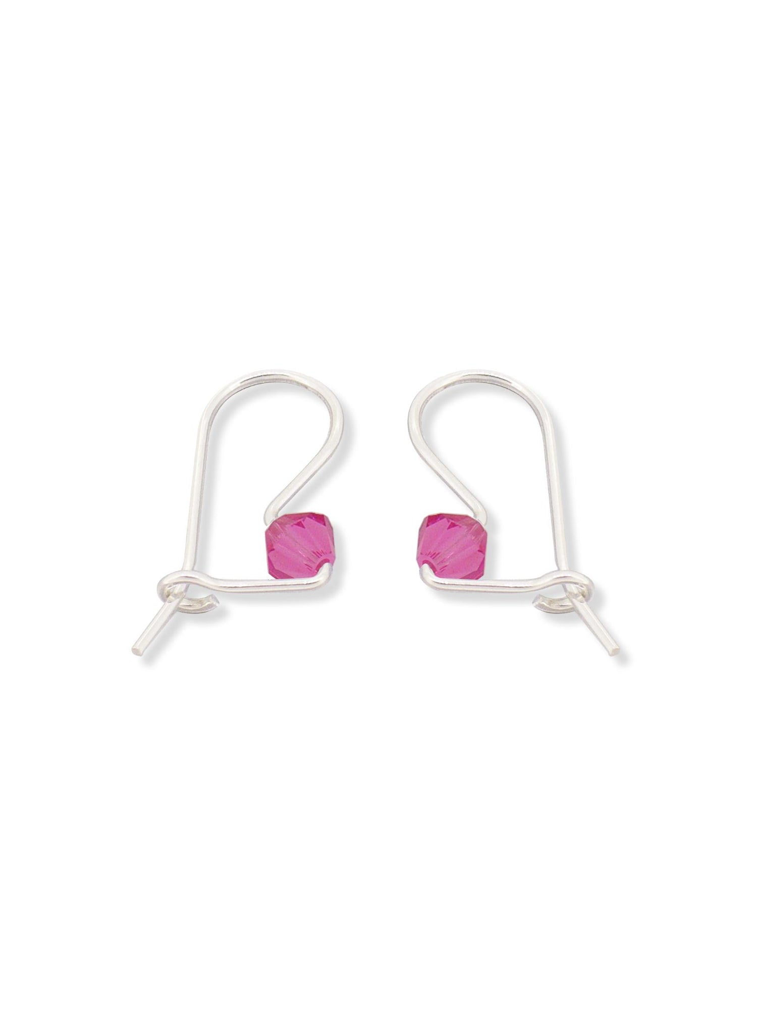 Children's Swarovski Crystal Euroball Earrings in Sterling Silver