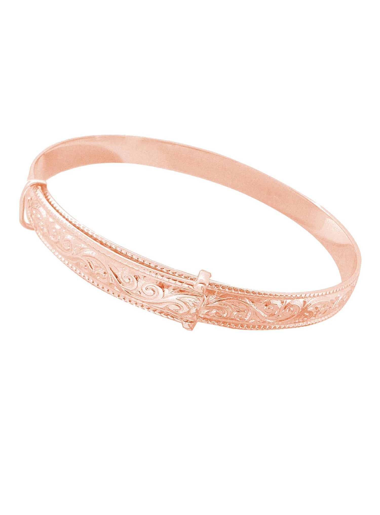 Expanding 5mm Filigree Bangle in Rose