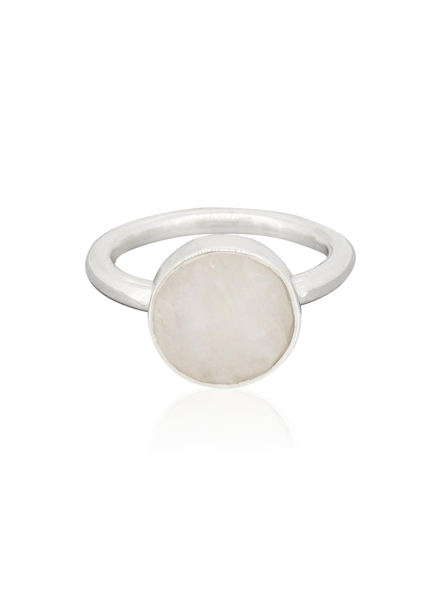Rainbow Moonstone Gemstone Ring in Sterling Silver Love Britty