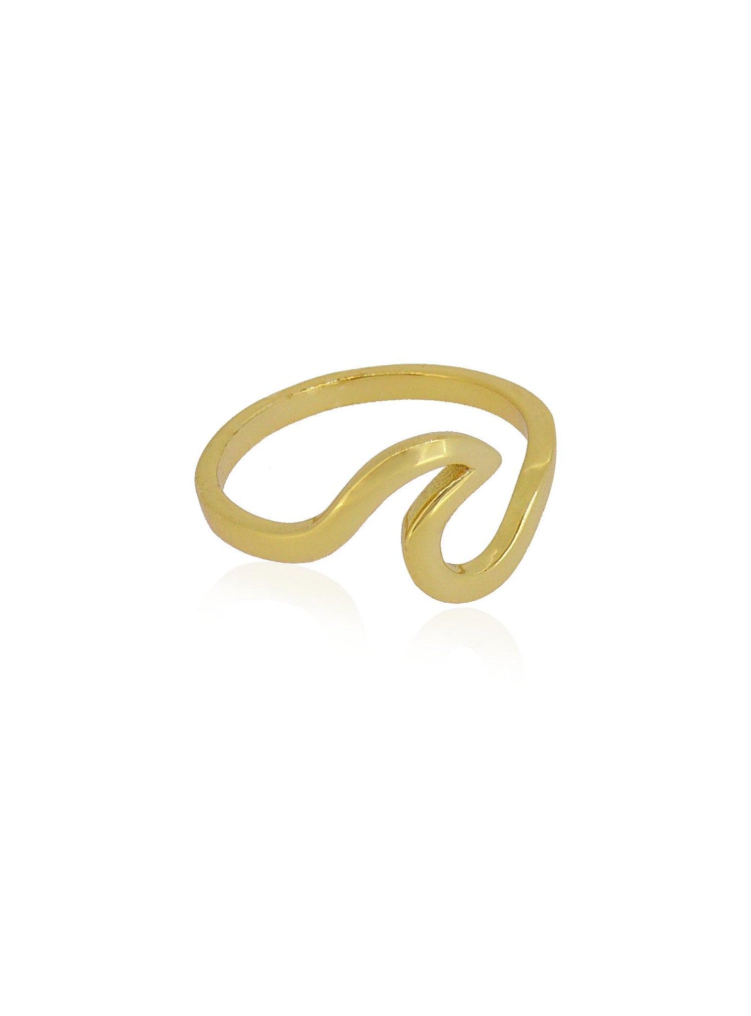 Nalu Ocean Surf Wave Ring in 9ct Gold