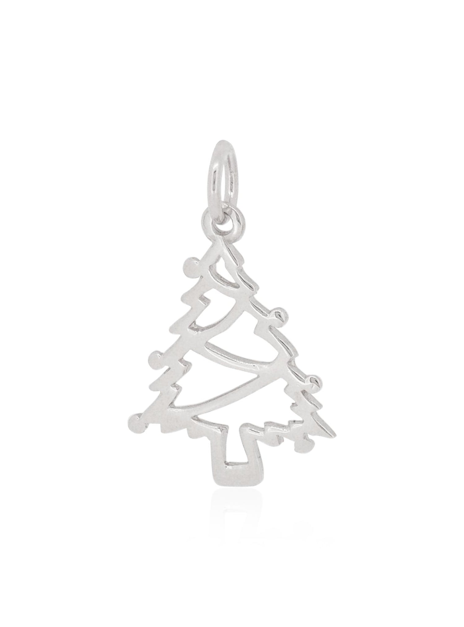 Christmas Tree Charm in Sterling Silver