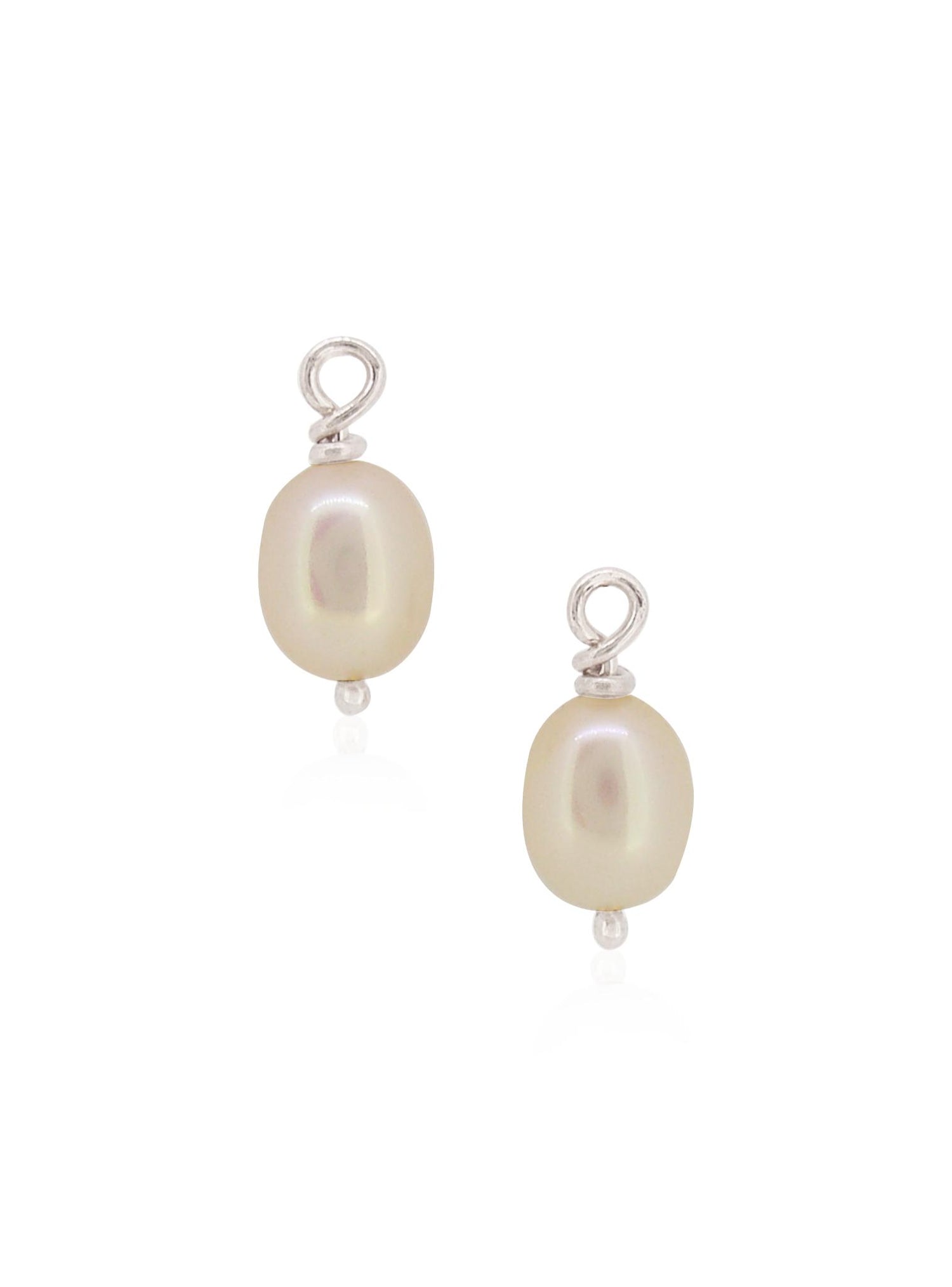 Coco Pearl Drops for Sleeper Earrings in Sterling Silver