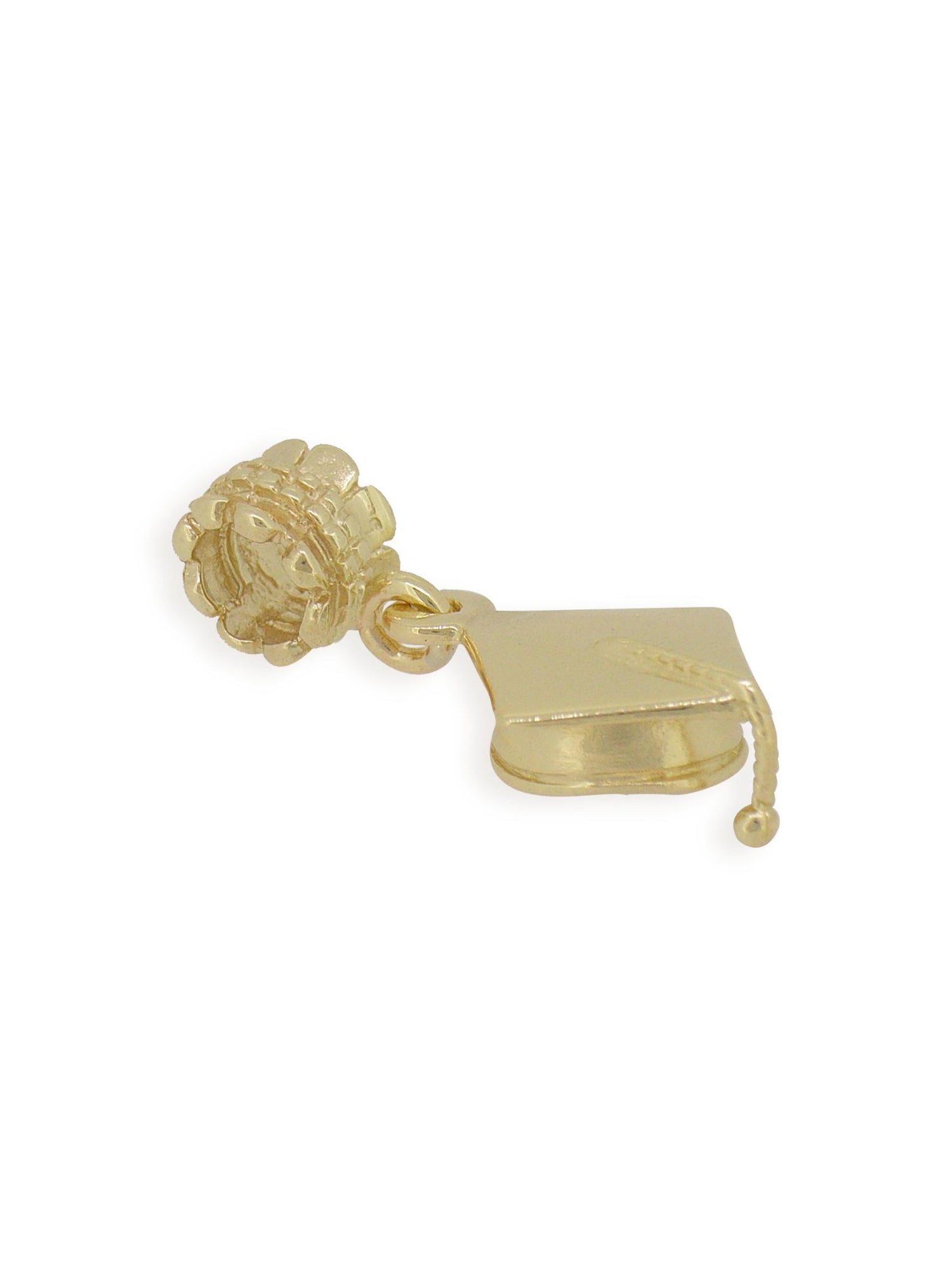 Mortar Board Graduation Hat Bead Charm in 9ct Gold