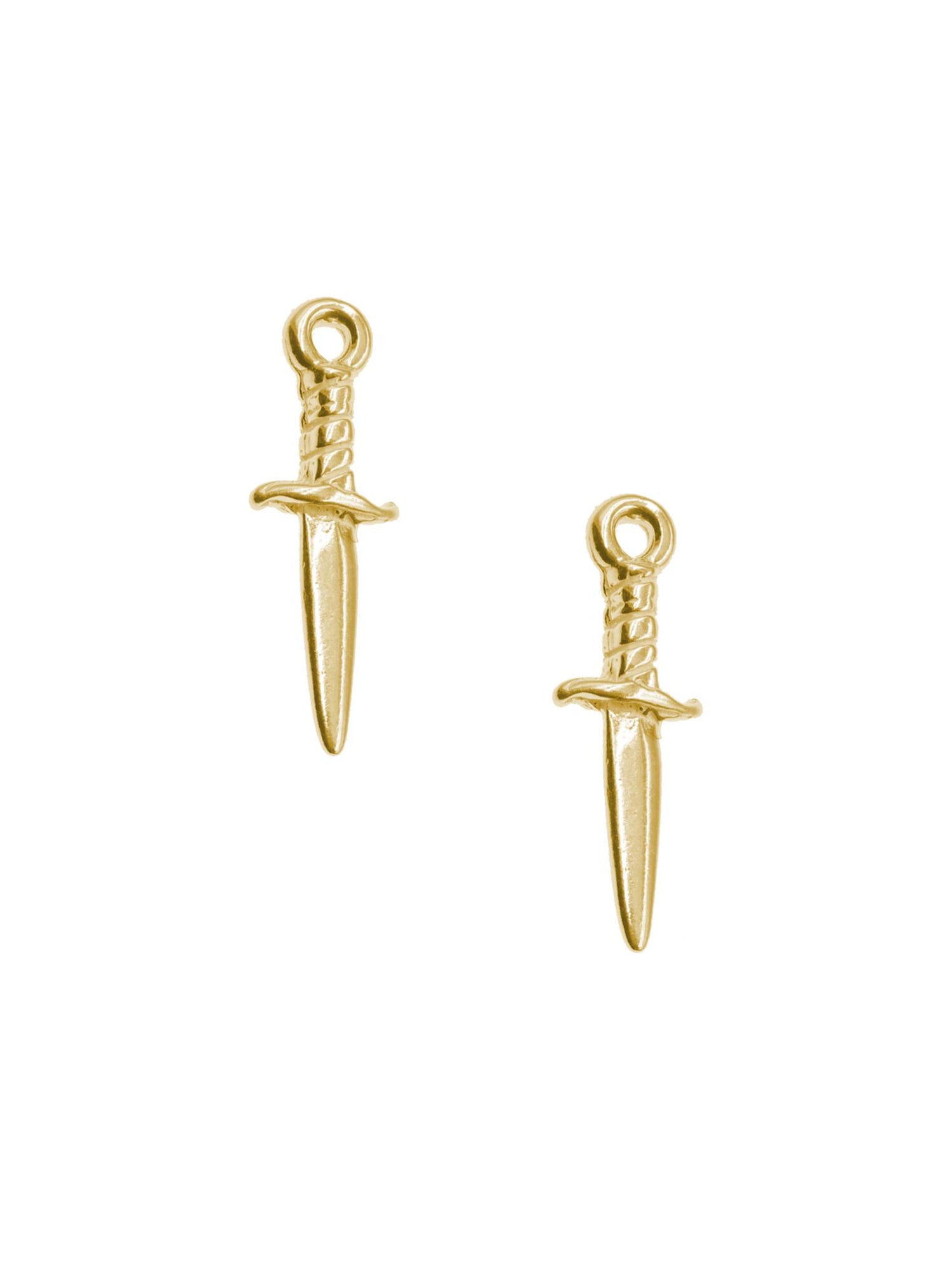 Dagger Charms for Sleeper Earrings in 9ct Gold