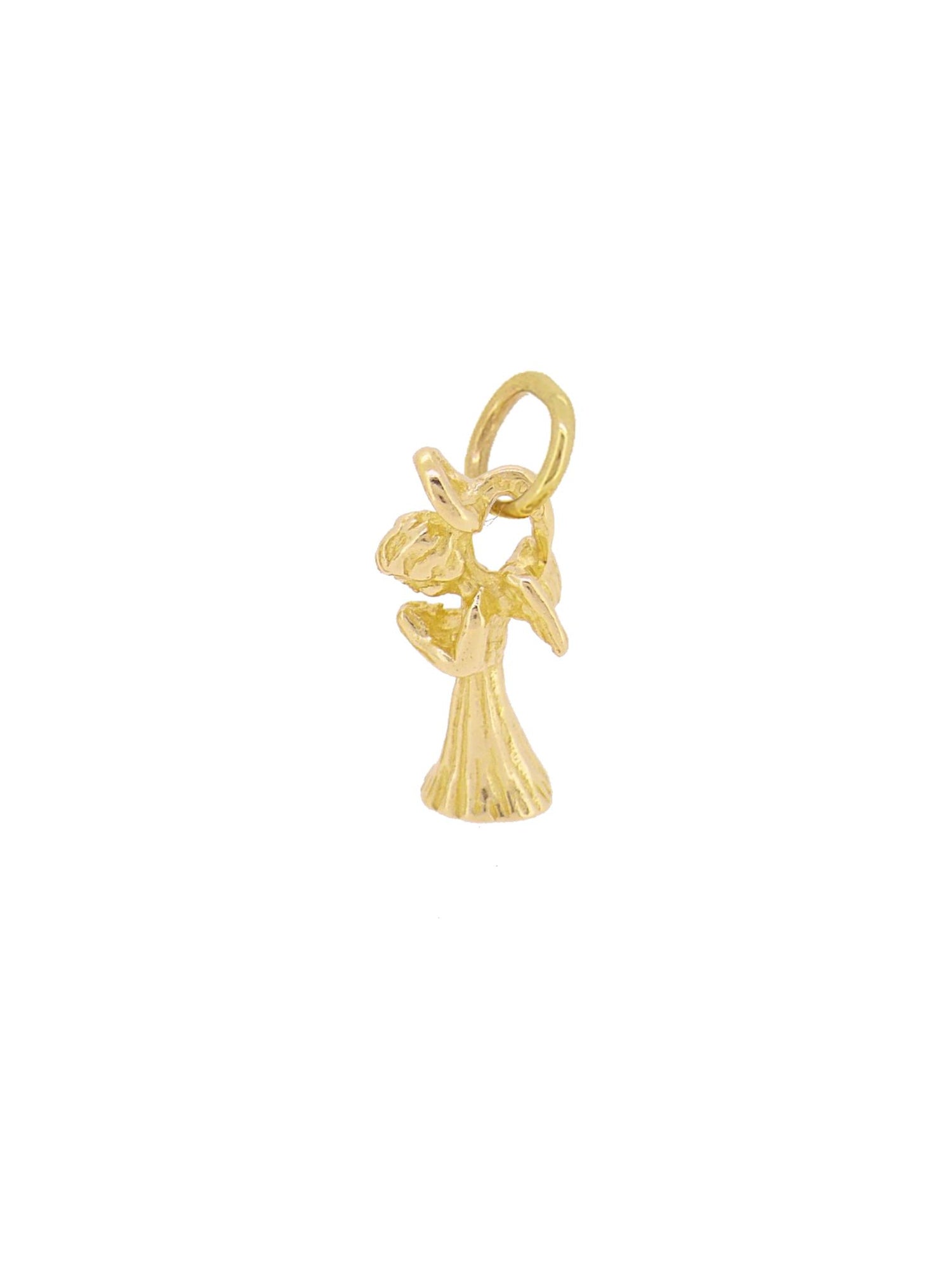 Praying Guardian Angel Charm Pendant in 9ct Gold
