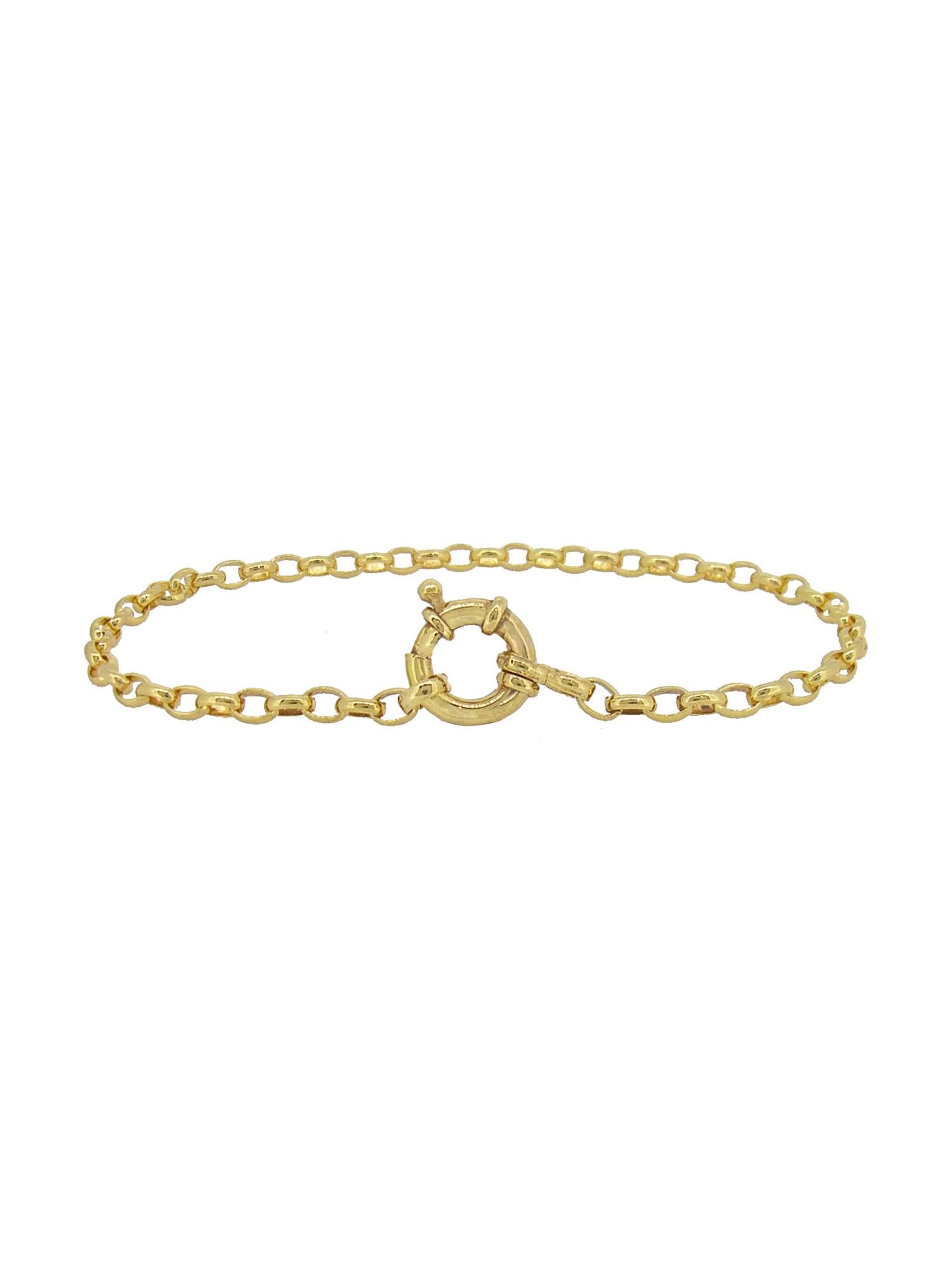 Dakota Belcher Bracelet With Large Bolt Ring in Gold