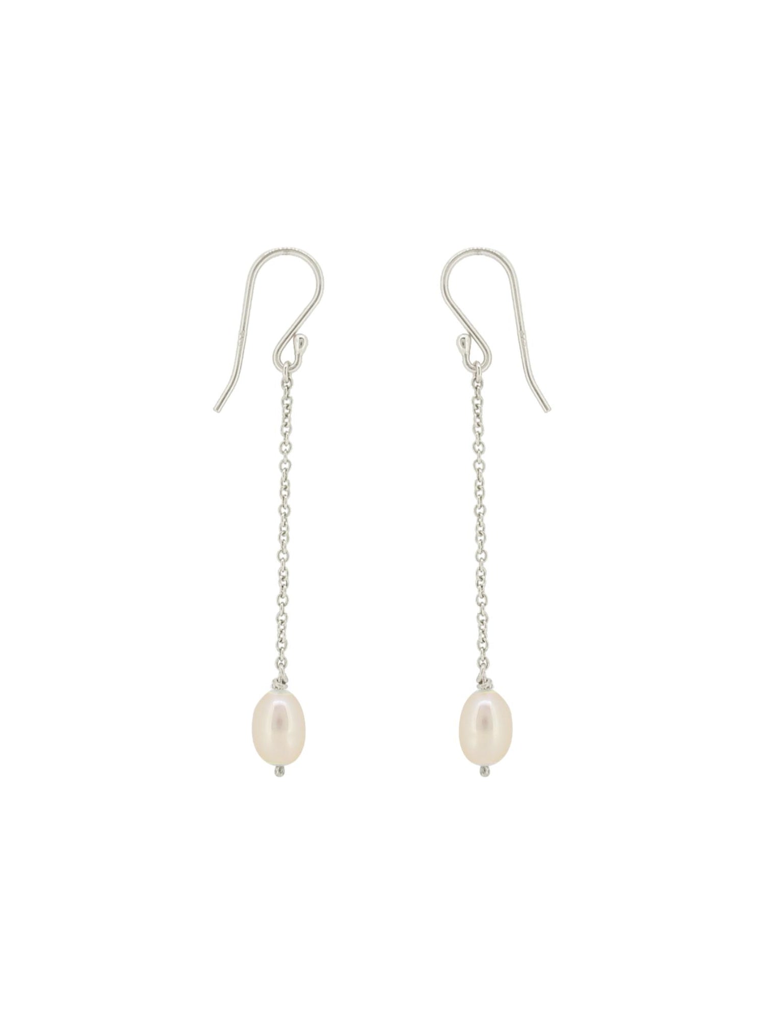Coco Pearl Dangle Earrings in Sterling Silver