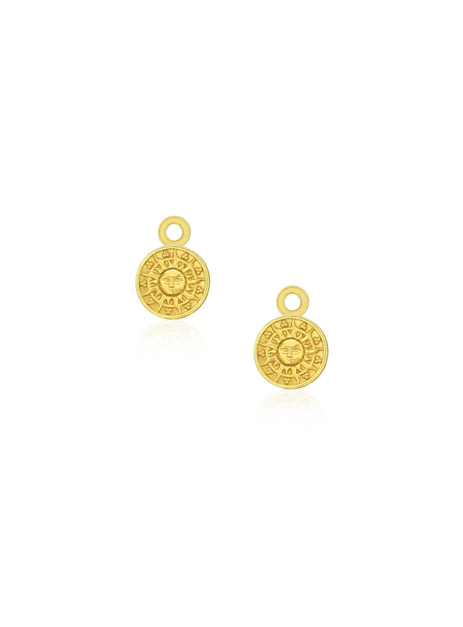 Sunshine Sun Goddess Charms for Sleeper Earrings in 9ct Gold