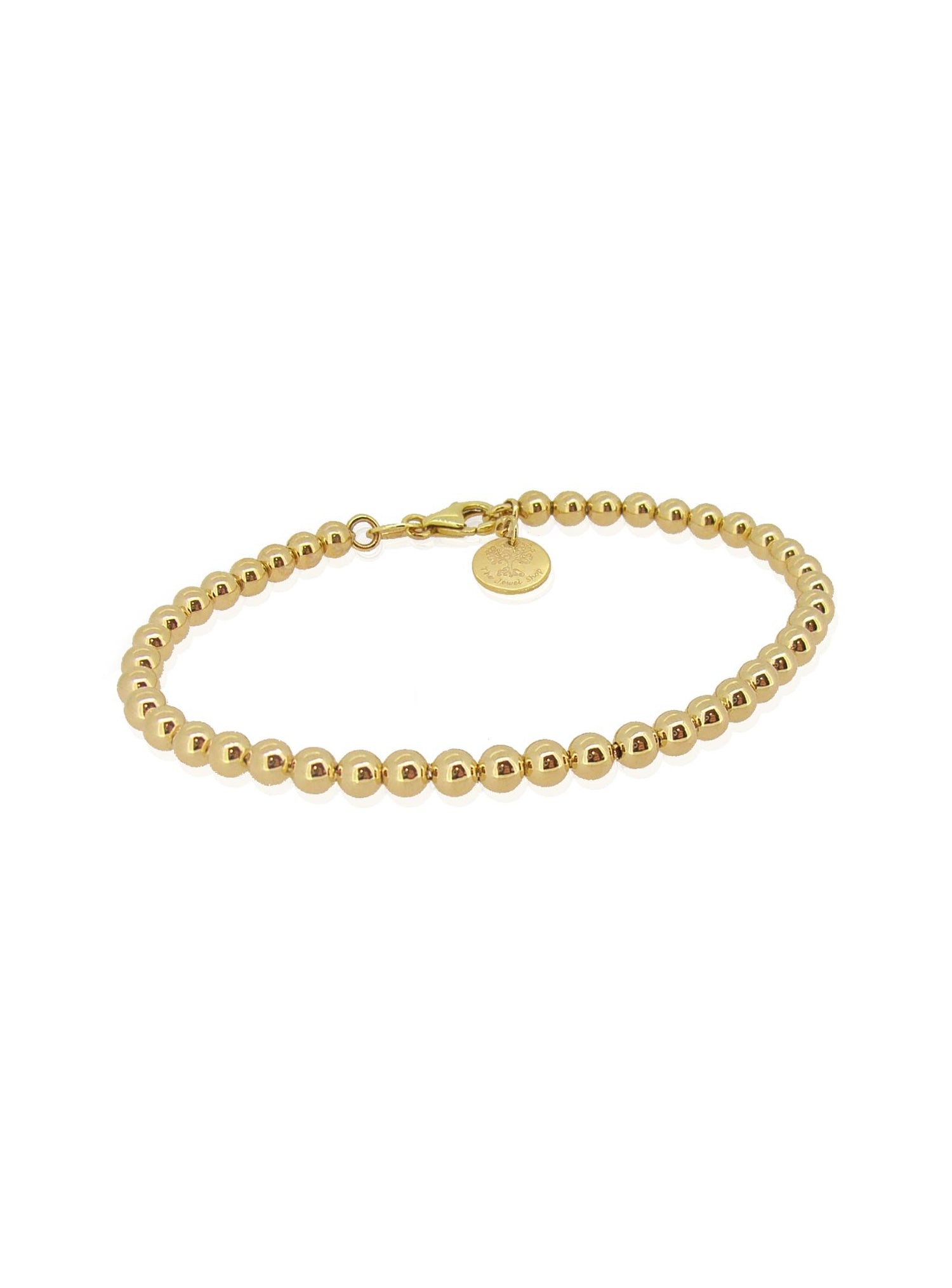 Aurelia 4mm Ball Bead Bracelet All Sizes in 14ct Gold
