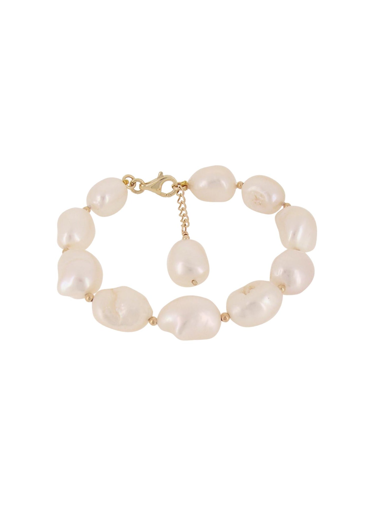 Coco Large Baroque Freshwater Pearl Bracelet in 9ct Gold