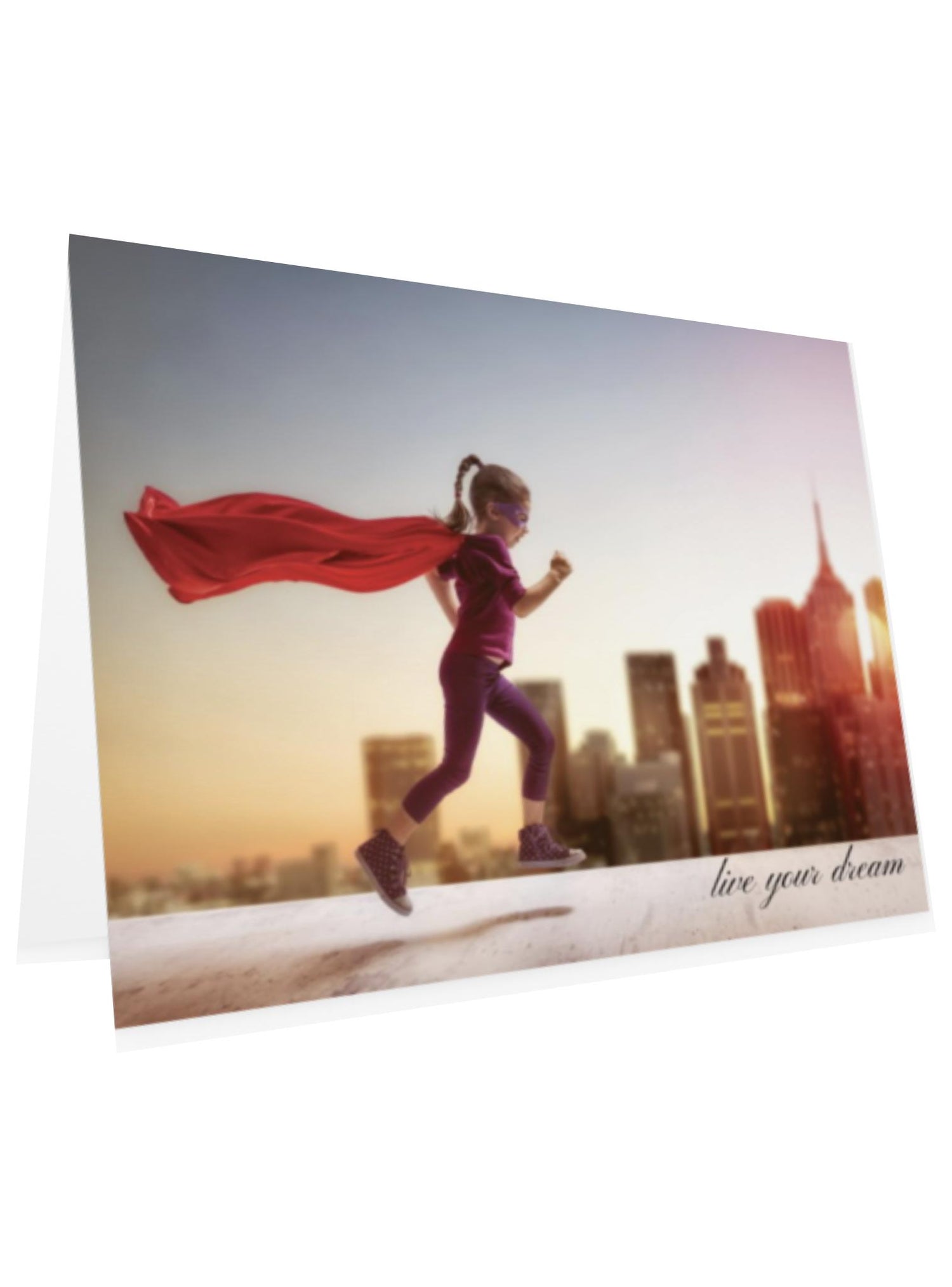 Greeting Gift Card Folded Live Your Dream