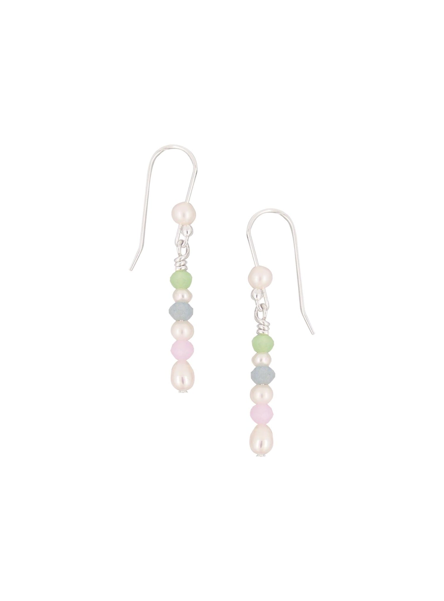 Coco Ocean Gemstones and Pearl Drops in Earrings
