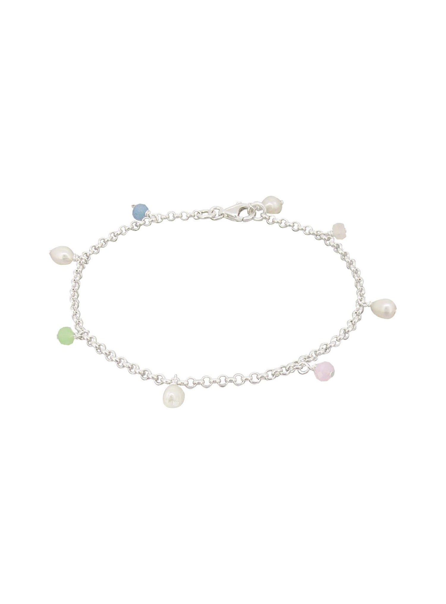 Coco Belcher Ocean Gemstone Pearl Drops in Bracelet