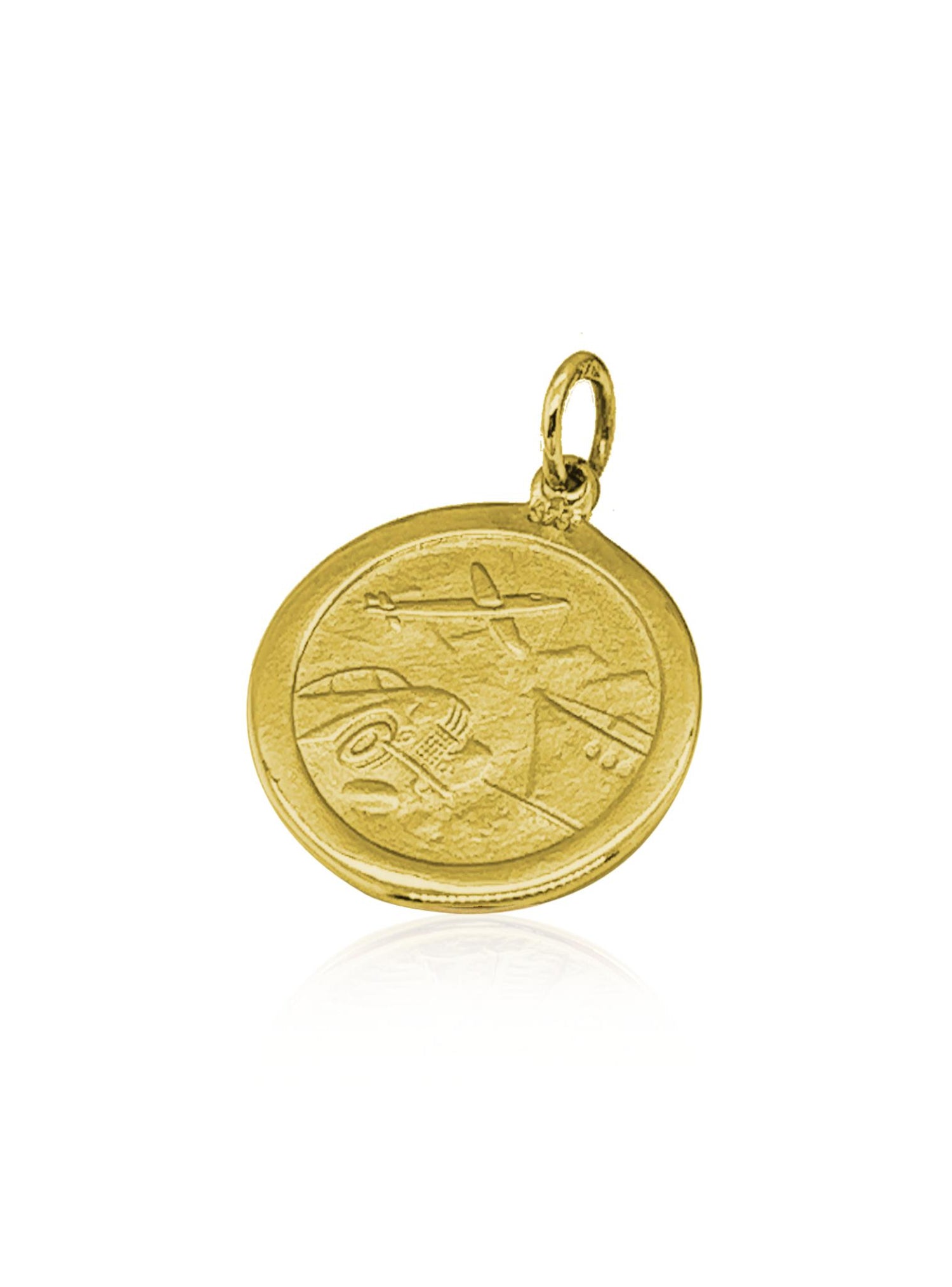 St Christopher Patron Safe Travel Pendant in 18ct Gold