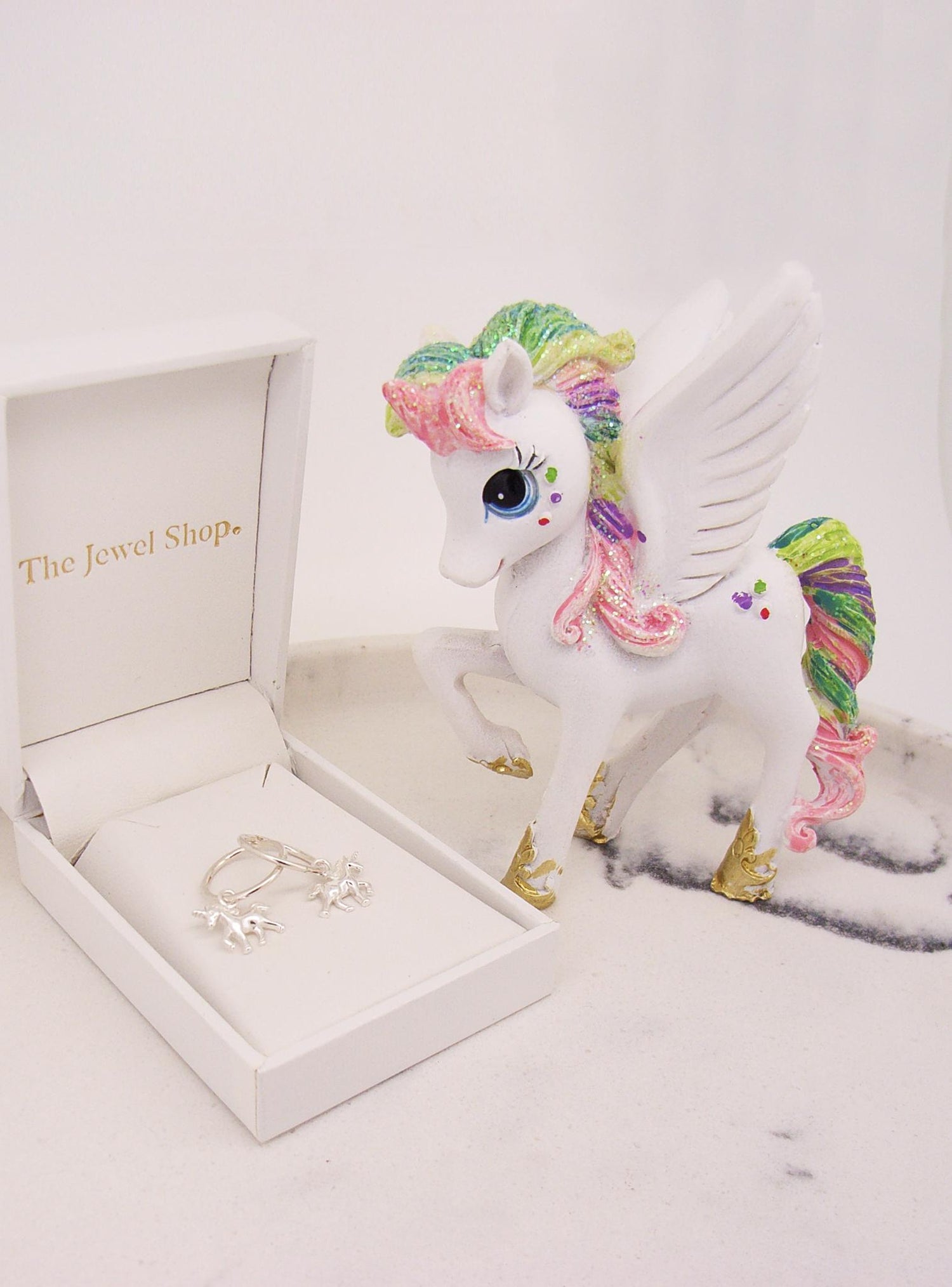 Tiny Unicorn Charms for Sleeper Earrings in Sterling Silver