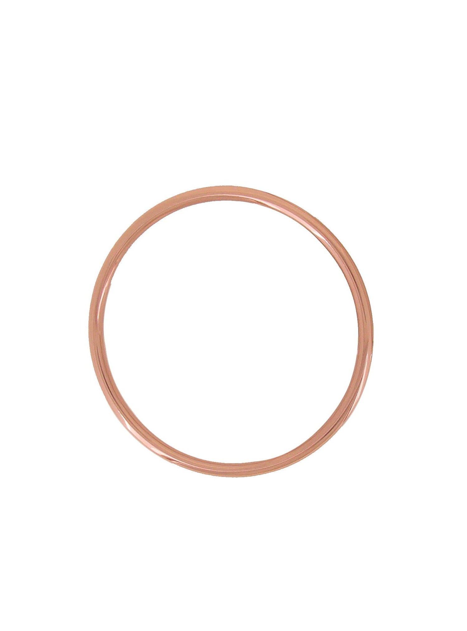 Solid 3mm Golf Bangle Baby to Adult Sizes in 9ct Rose Gold