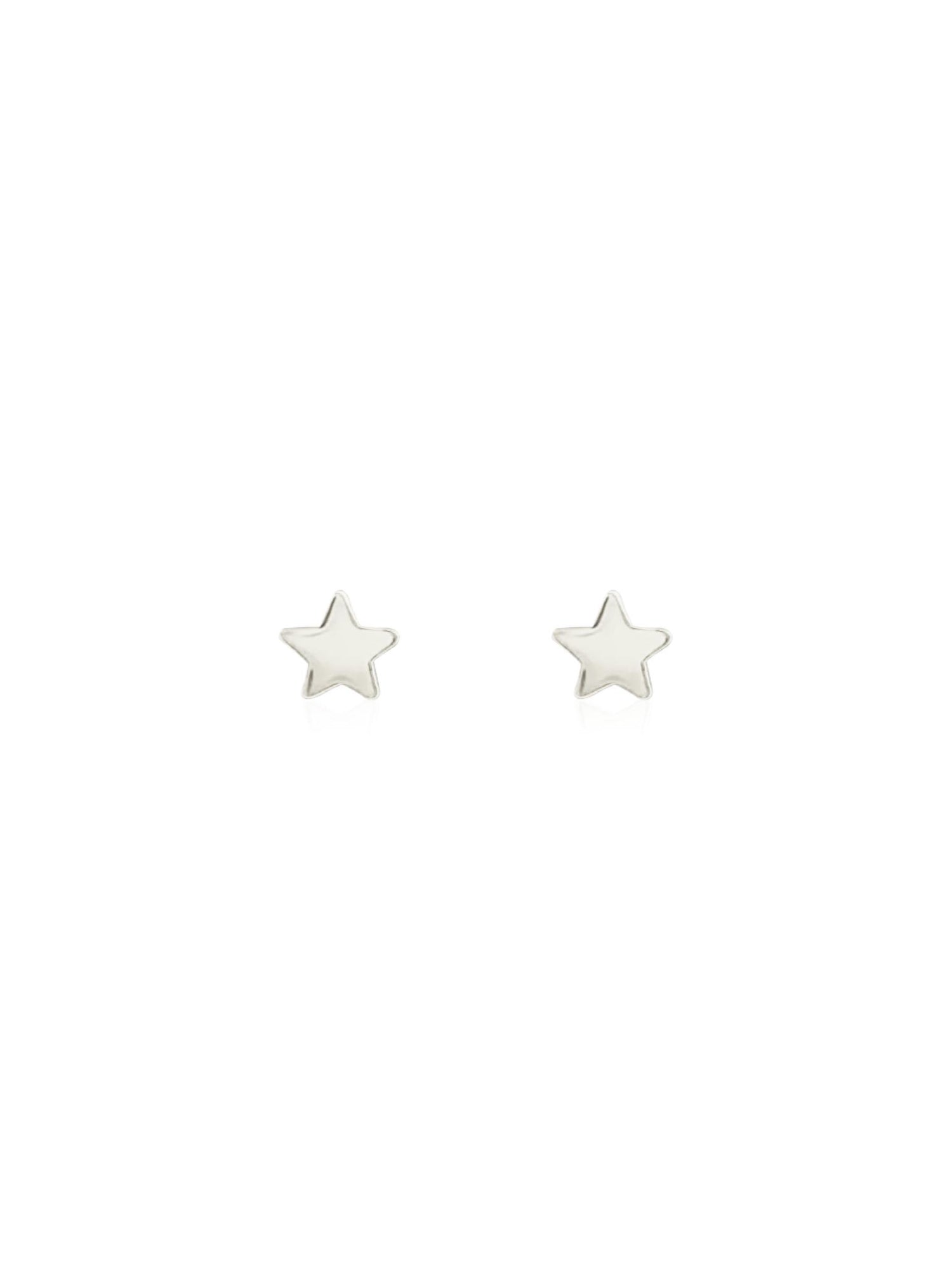 Dakota Small Lucky Star Stud Earrings in Silver