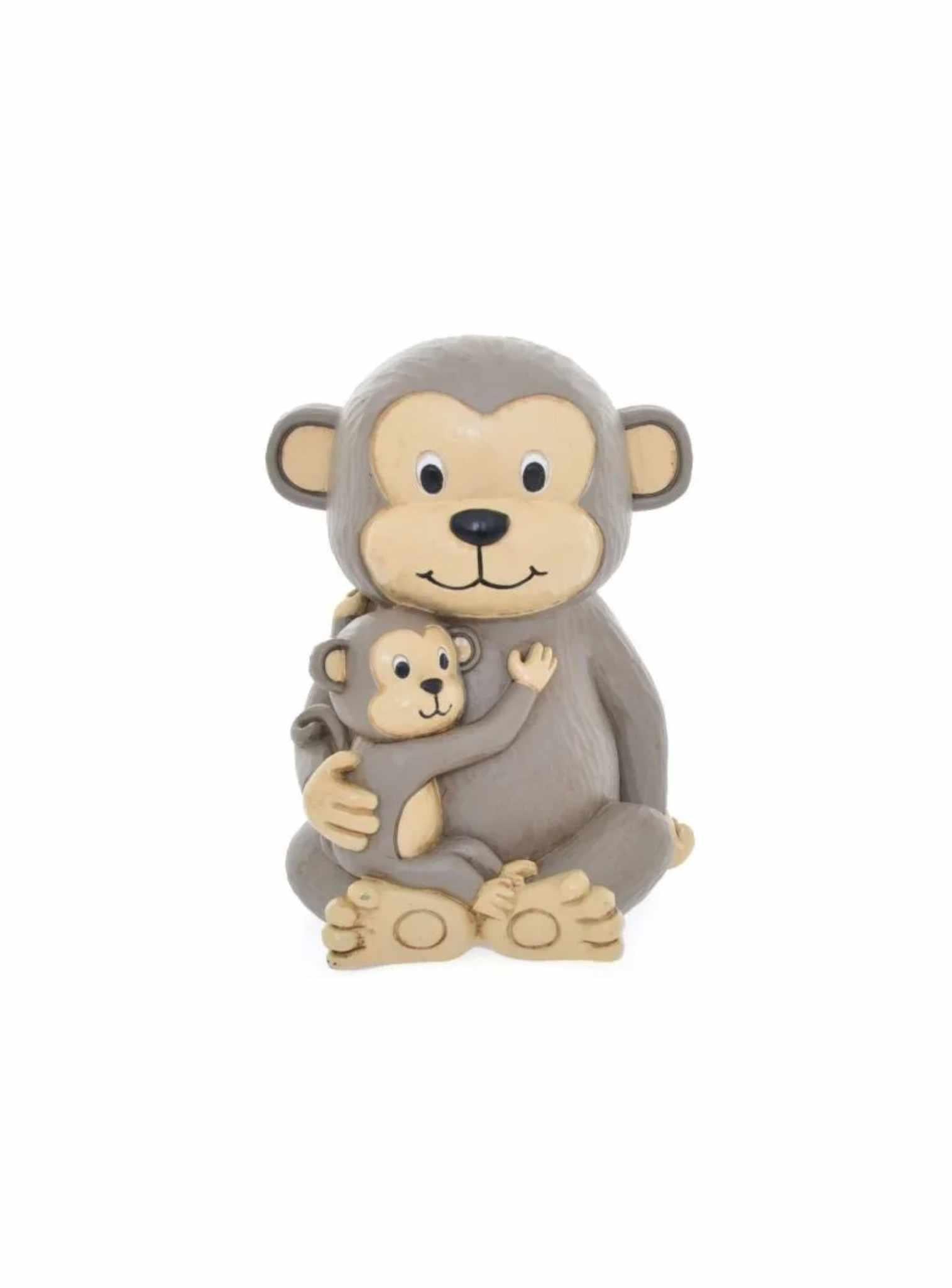 Mother and Baby Monkey Money Box Piggy Bank