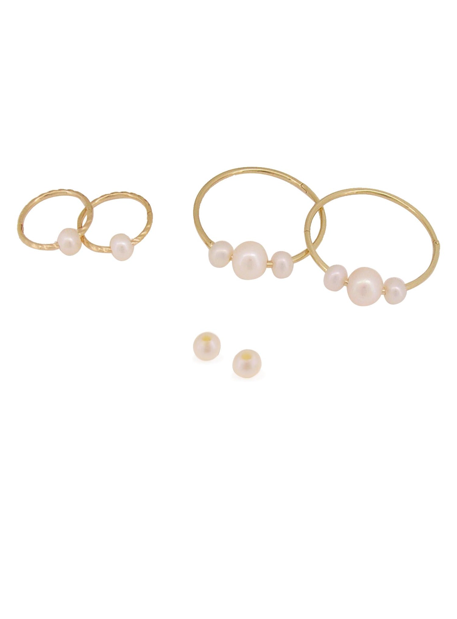 Coco Small 4mm Floating Freshwater Pearls for Sleeper Earrings