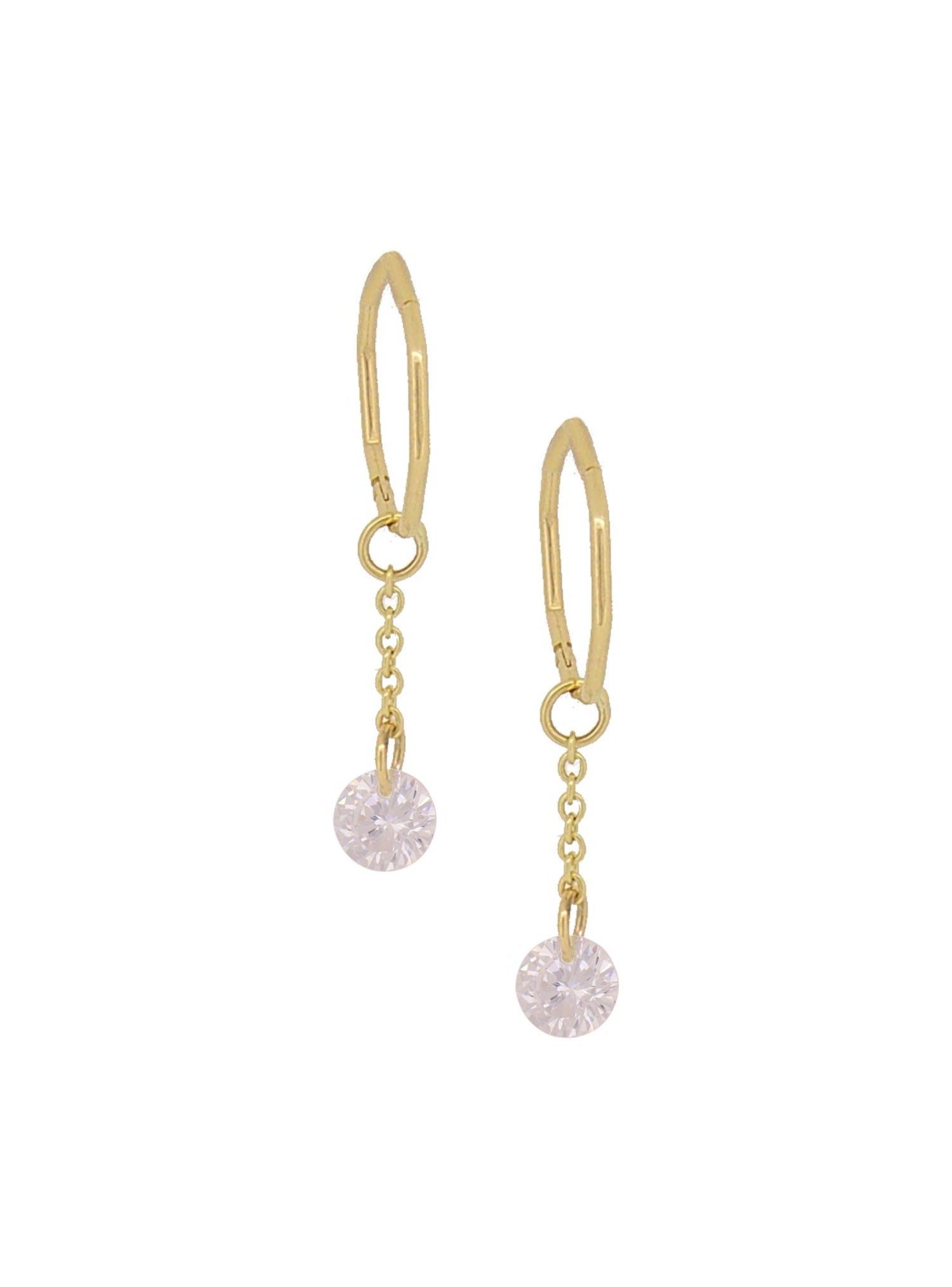 Aurelia 9ct Gold CZ Charm Dangles for Sleeper Earrings in 5mm