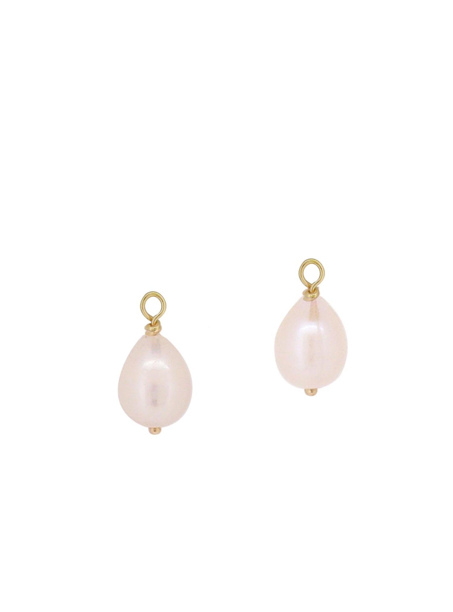 Coco Teardrop Pearl Charms for Sleeper Earrings in 9ct Gold