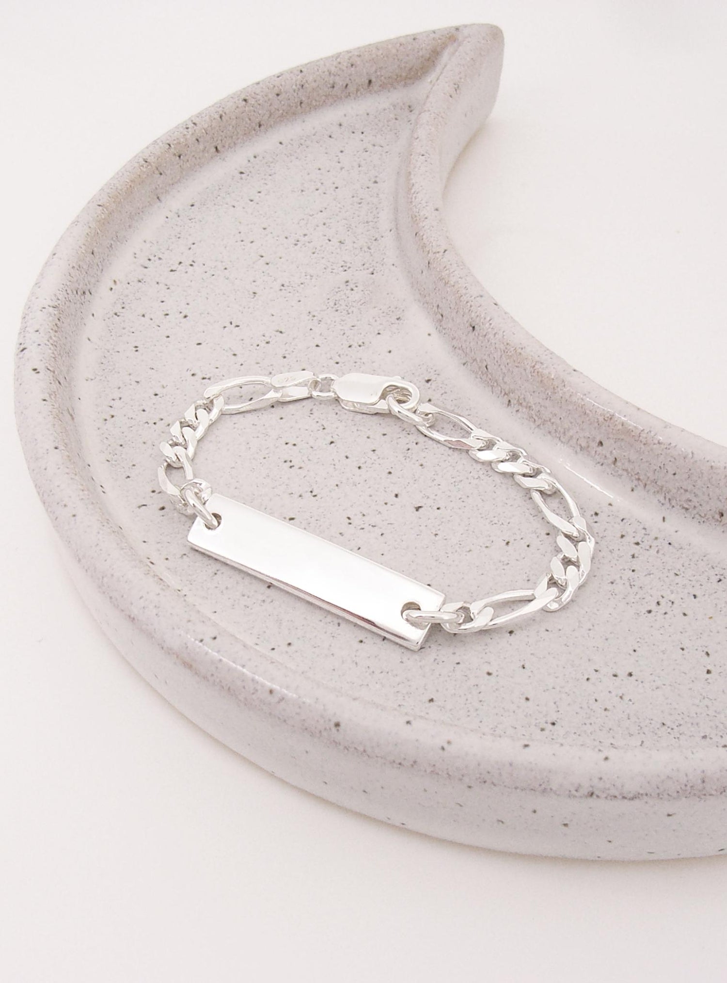 Baby Boy Identity Name Bracelet in Sterling Silver