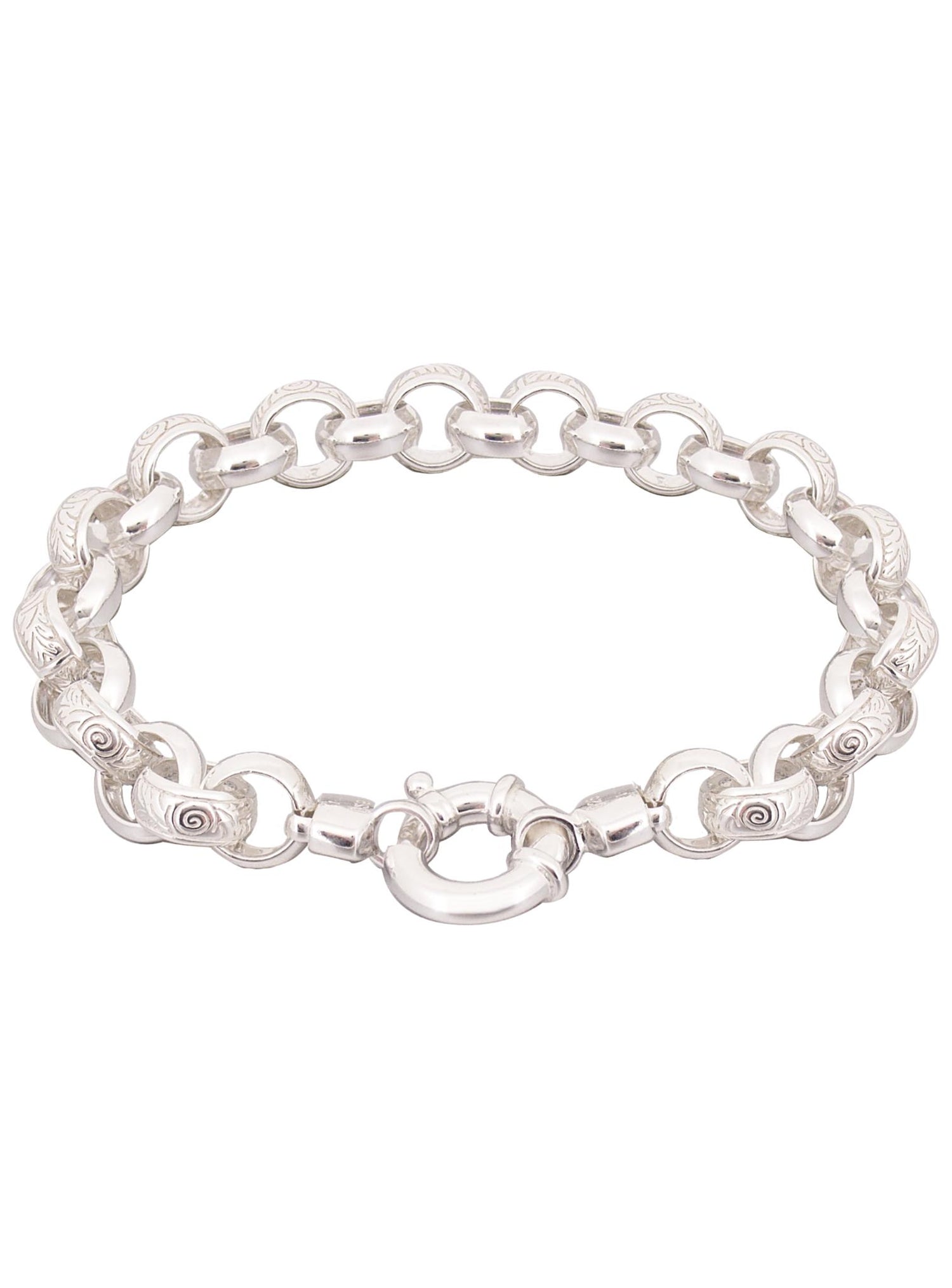 Reagan Round Belcher Bolt Ring Bracelet in All Sizes