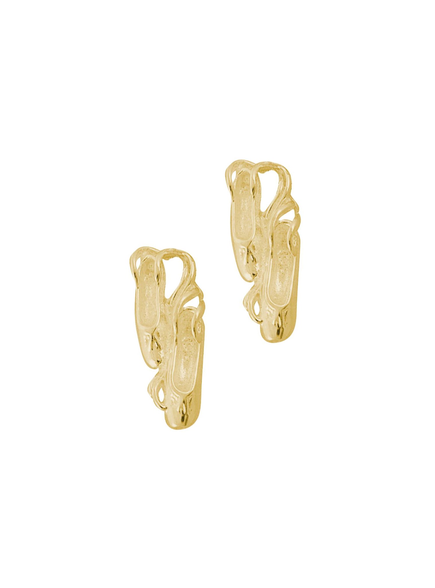 Ballerina Ballet Slippers Charms for Sleeper Earrings in 9ct Gold
