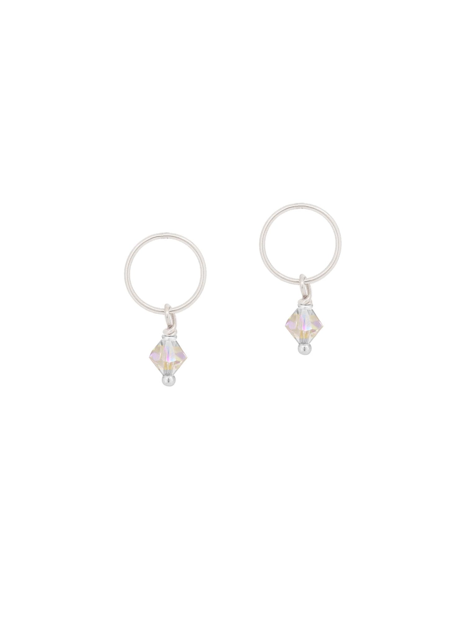 Swarovski Crystal Charms for Sleeper Earrings in Sterling Silver