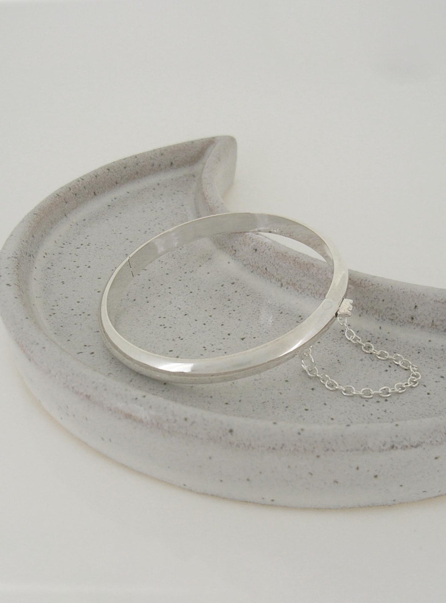 Classic Baby Child 45mm Hinged Bangle in Sterling Silver