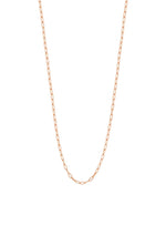 Aurelia Fine 1.7mm Paperclip Necklace Chain in 9ct Rose Gold