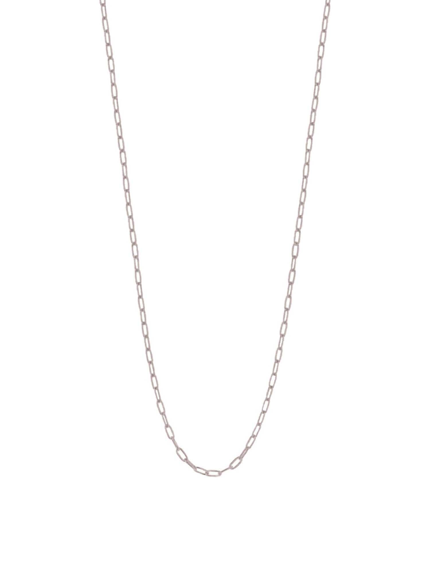 Aurelia Fine 1.7mm Paperclip Necklace Chain in 9ct White Gold