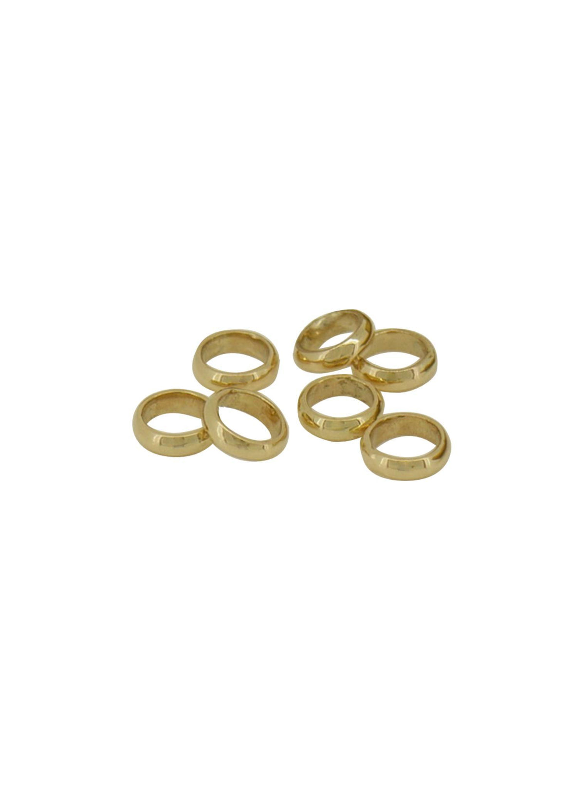 Charms for Sleeper Earrings 7 Lucky Rings in 9ct Gold