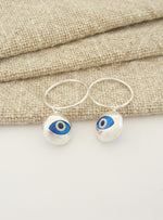 Lucky Protection Evil Eye Sleeper Earring Charms