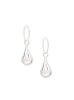 Sterling Silver Teardrop Ball Sleeper Earring Charms