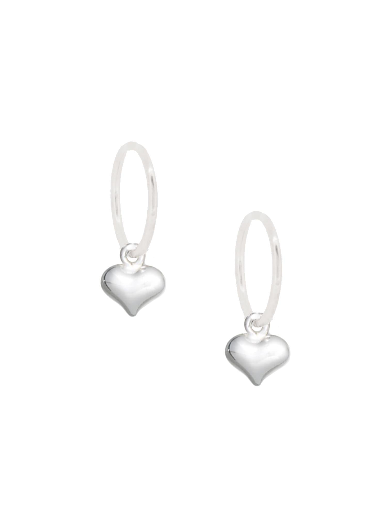 Teeny Tiny Little Love Heart Sleeper Earring Charms